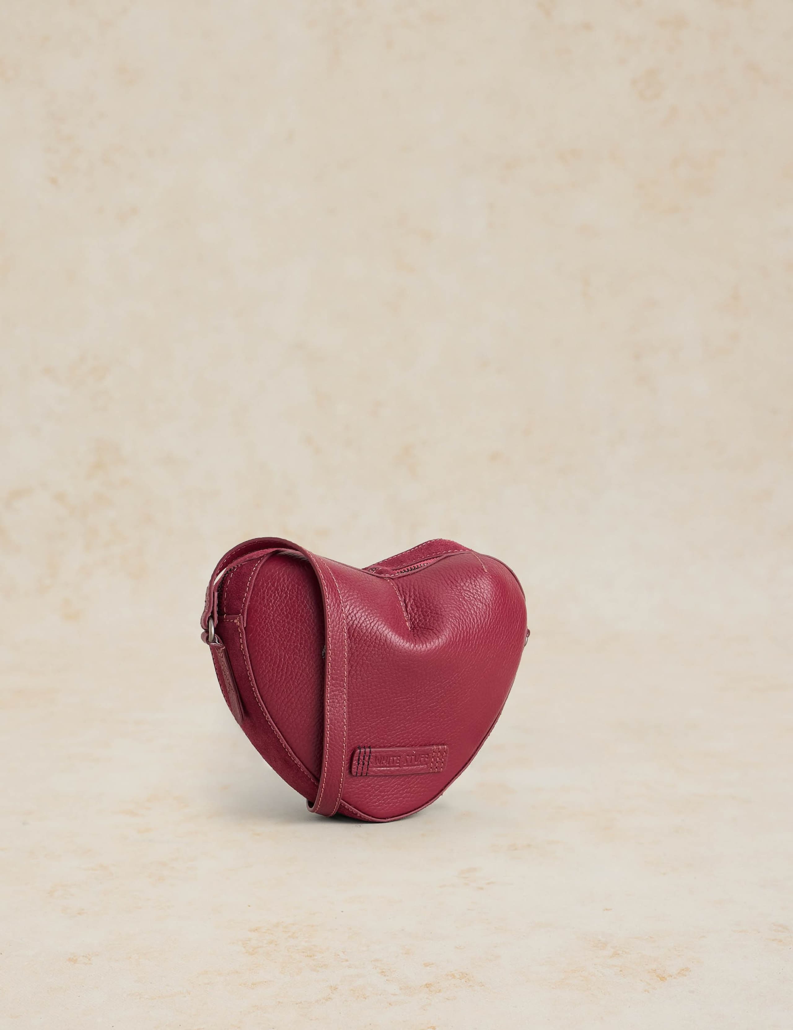 Leather Heart Shaped Cross Body Bag 3 of 4