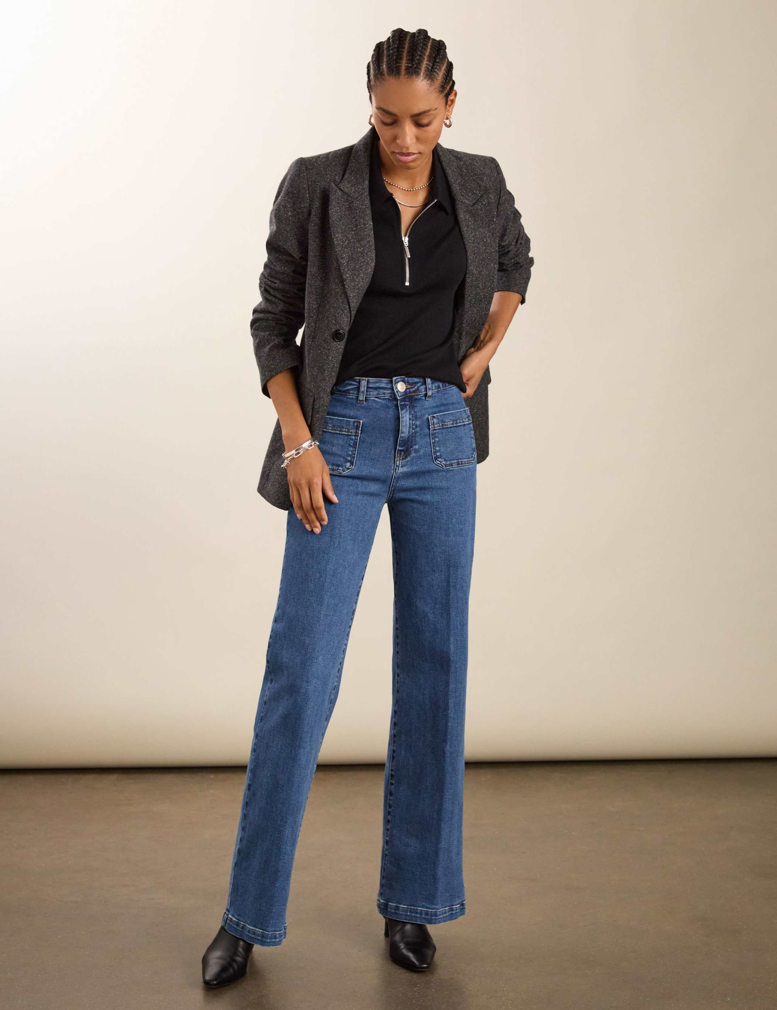 Pure Cotton Half Zip Top 3 of 4