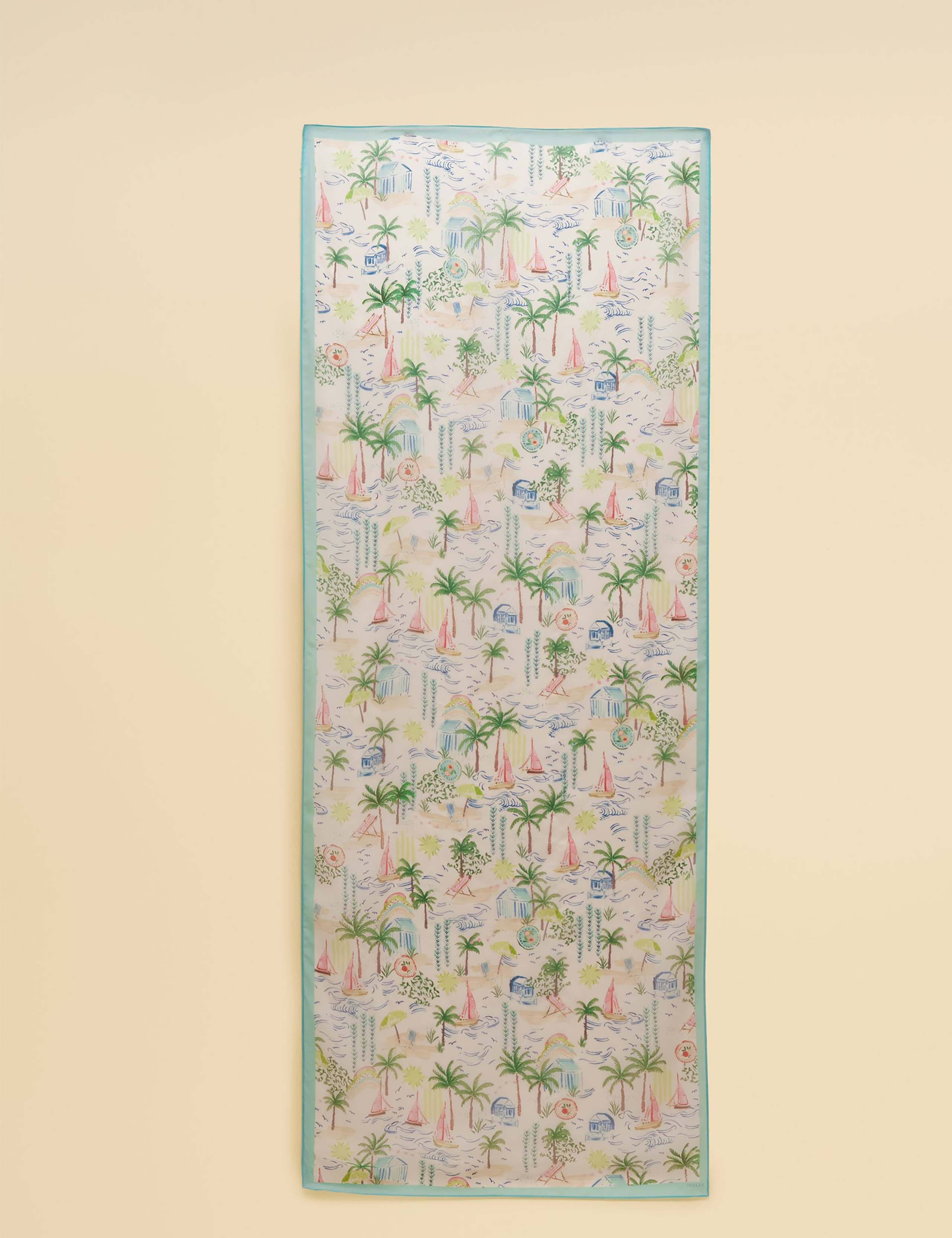 Palm Print Lightweight Rectangle Scarf 5 of 9