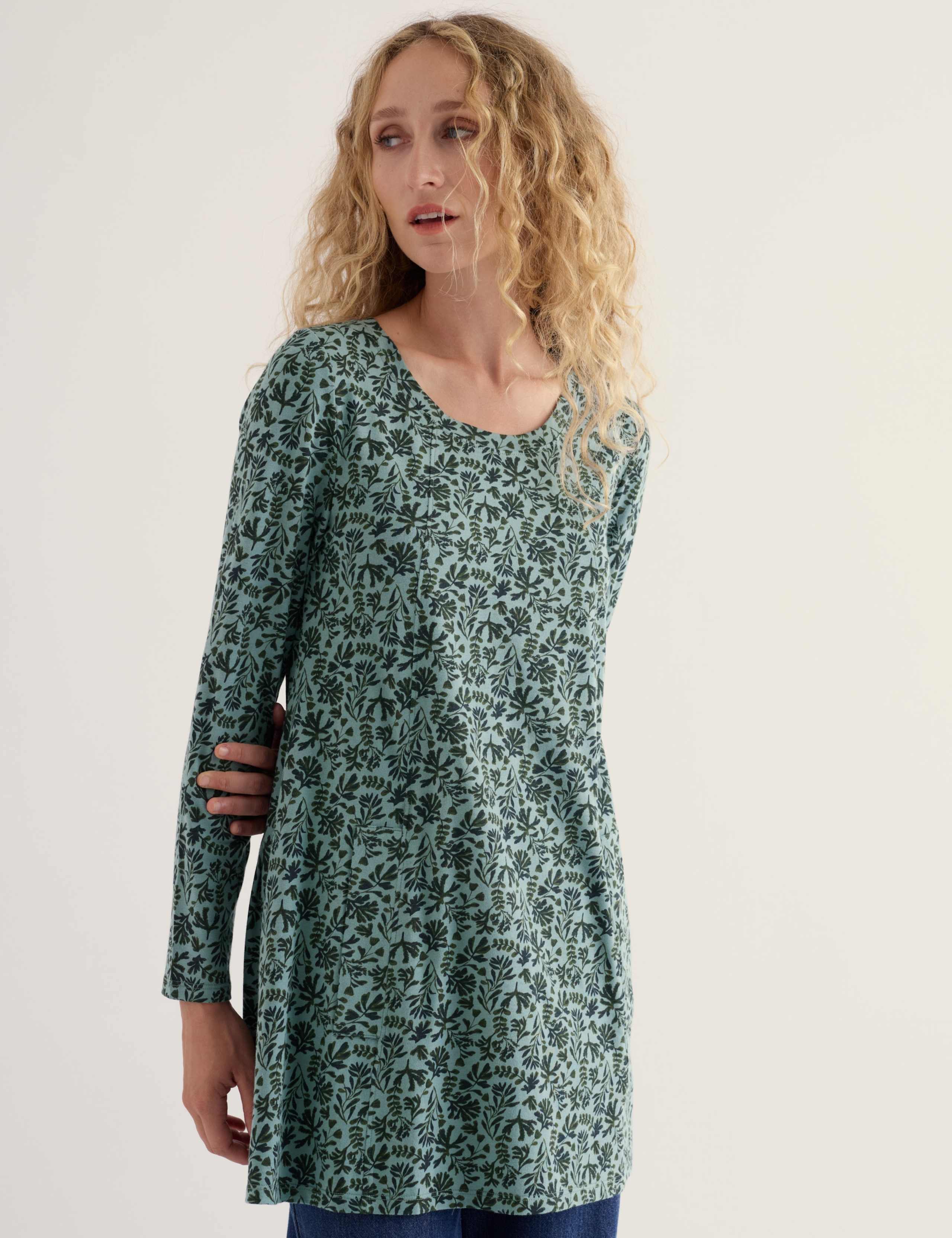 Cotton Rich Jersey Floral Relaxed Tunic 3 of 5