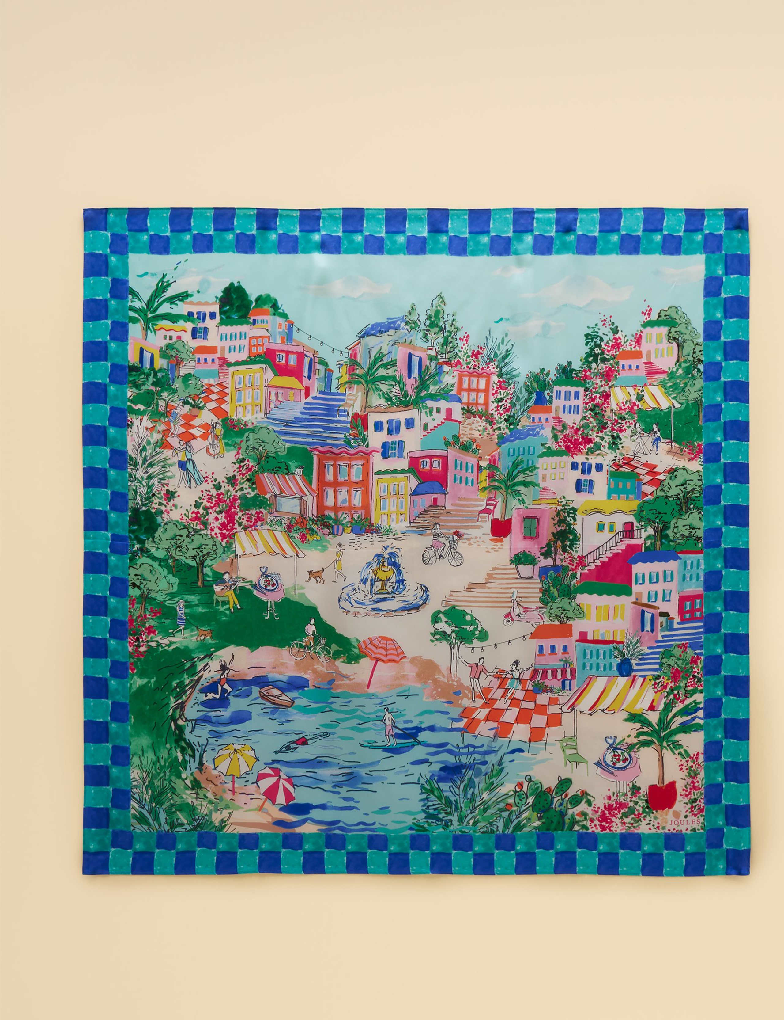 Pure Silk Amalfi Print Square Scarf 2 of 8