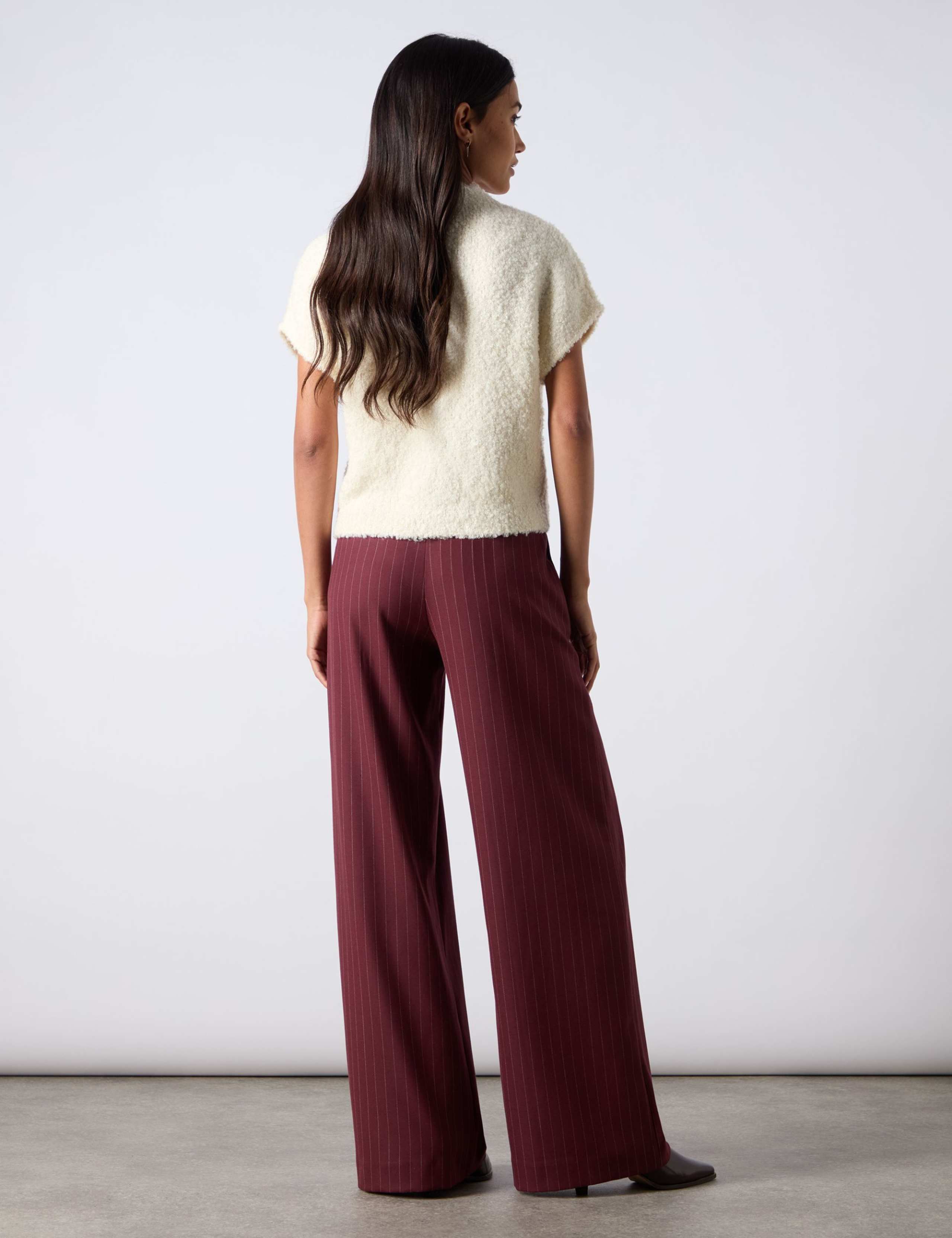 Pinstripe Wide Leg Trousers 5 of 5