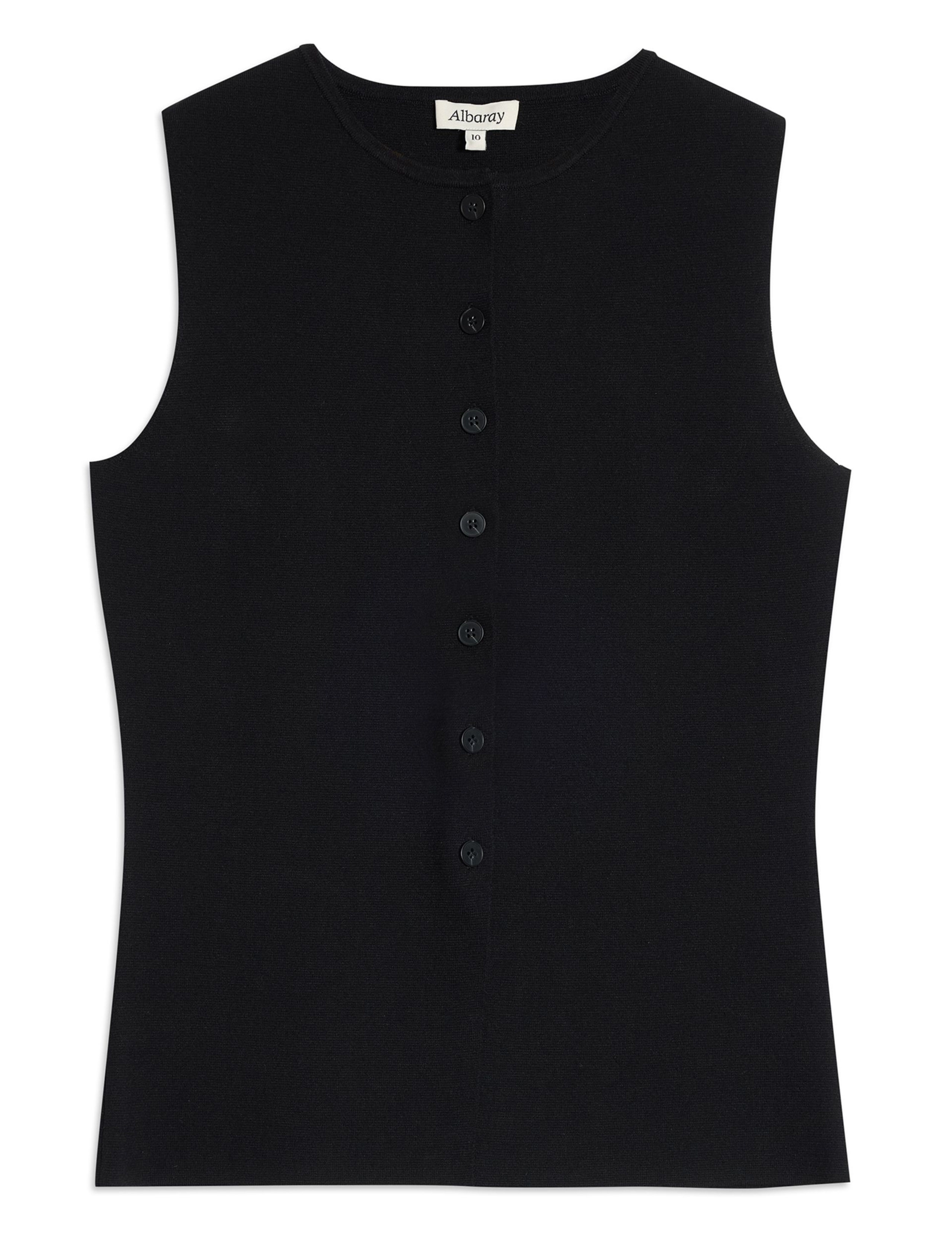 Textured Round Neck Waistcoat 2 of 5