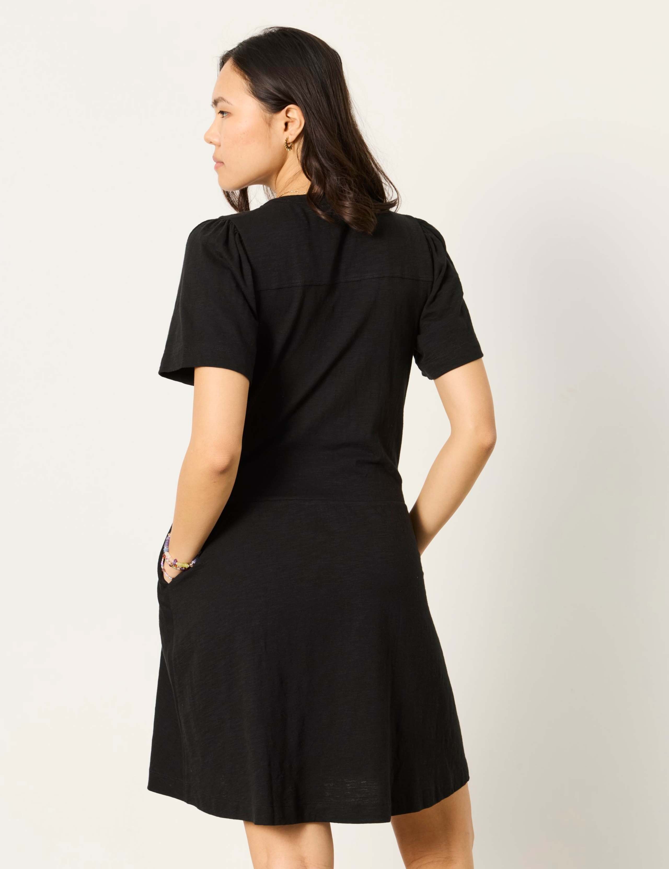 Maggie Jersey Notch Neck Mini Shift Dress 3 of 6