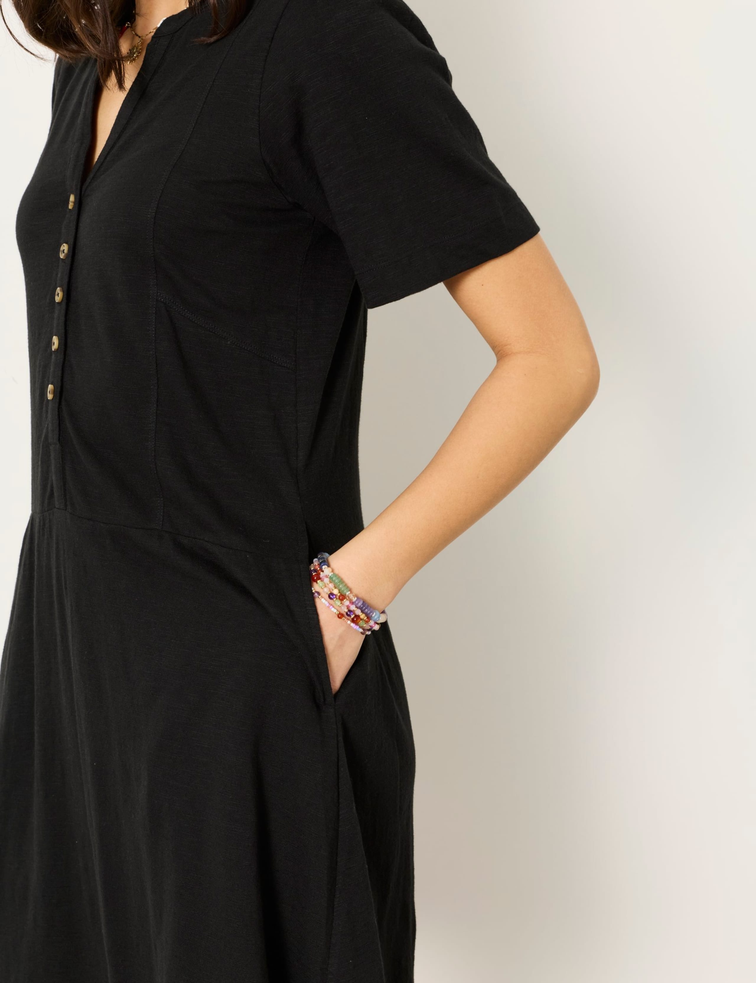 Maggie Jersey Notch Neck Mini Shift Dress 6 of 6