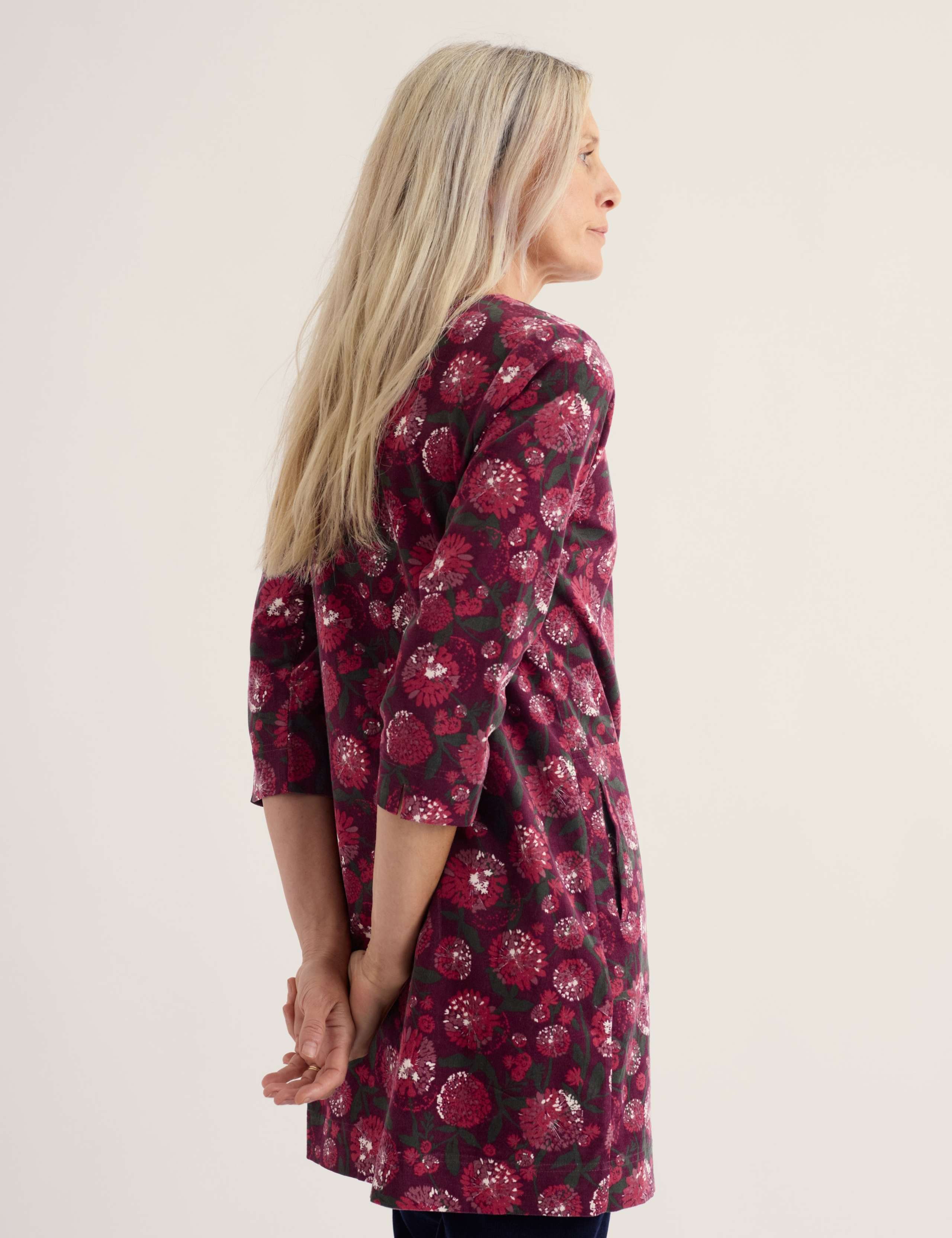 Pure Cotton Floral Print Relaxed Tunic 3 of 5
