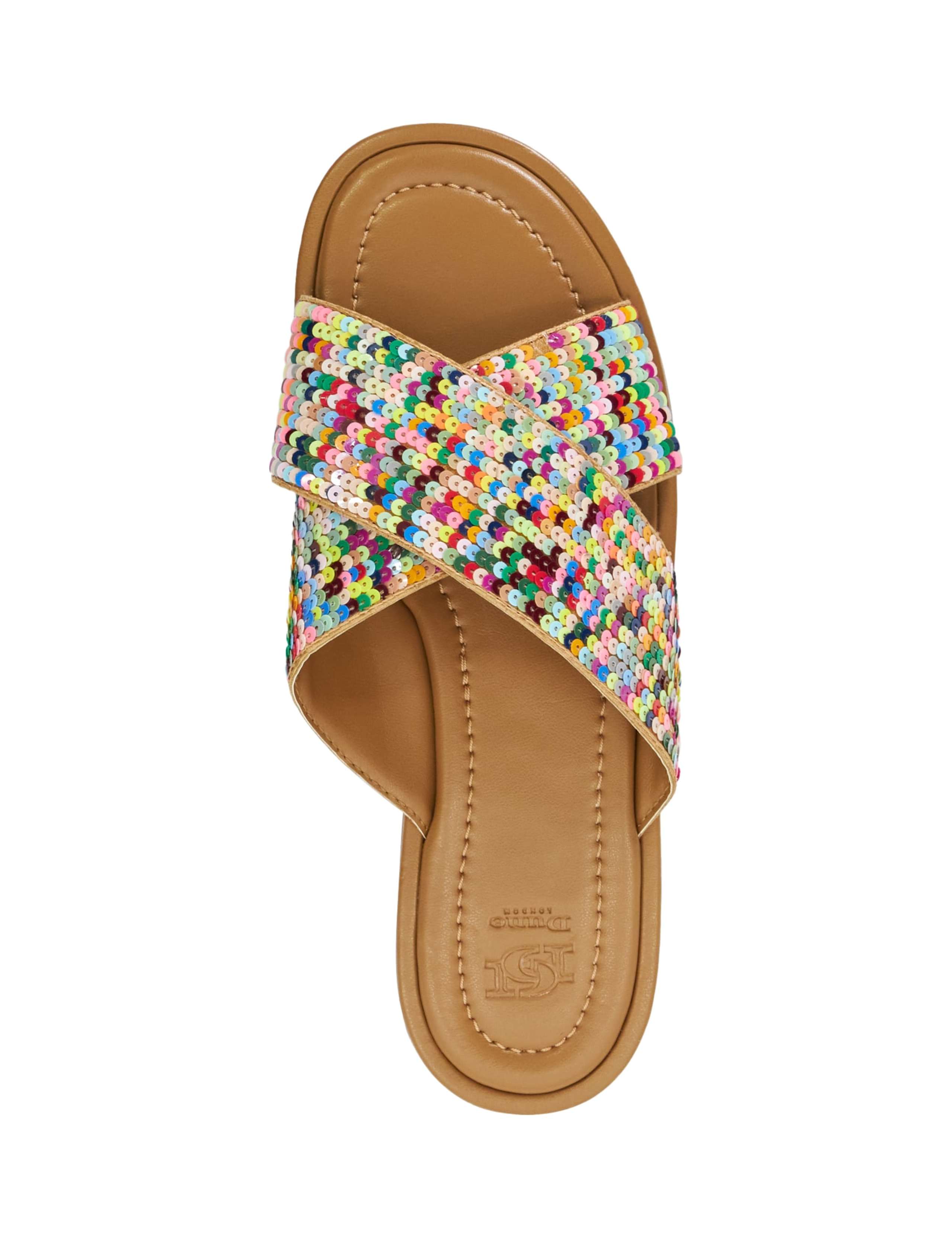 womens sequin sliders