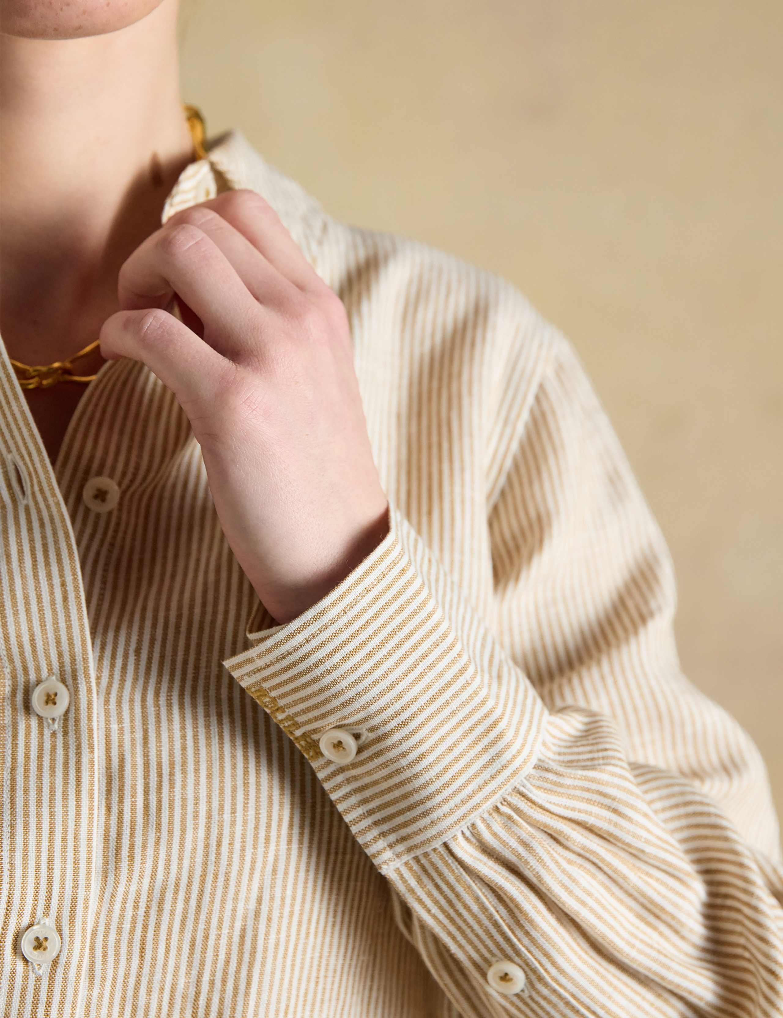 Pure Linen Striped Shirt 6 of 7