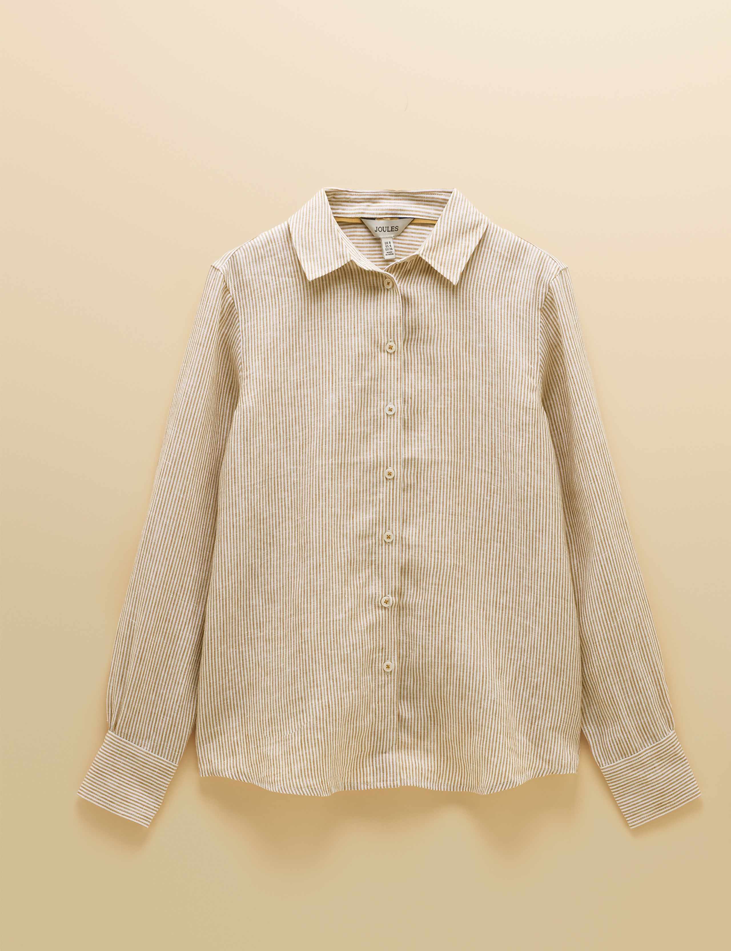 Pure Linen Striped Shirt 2 of 7