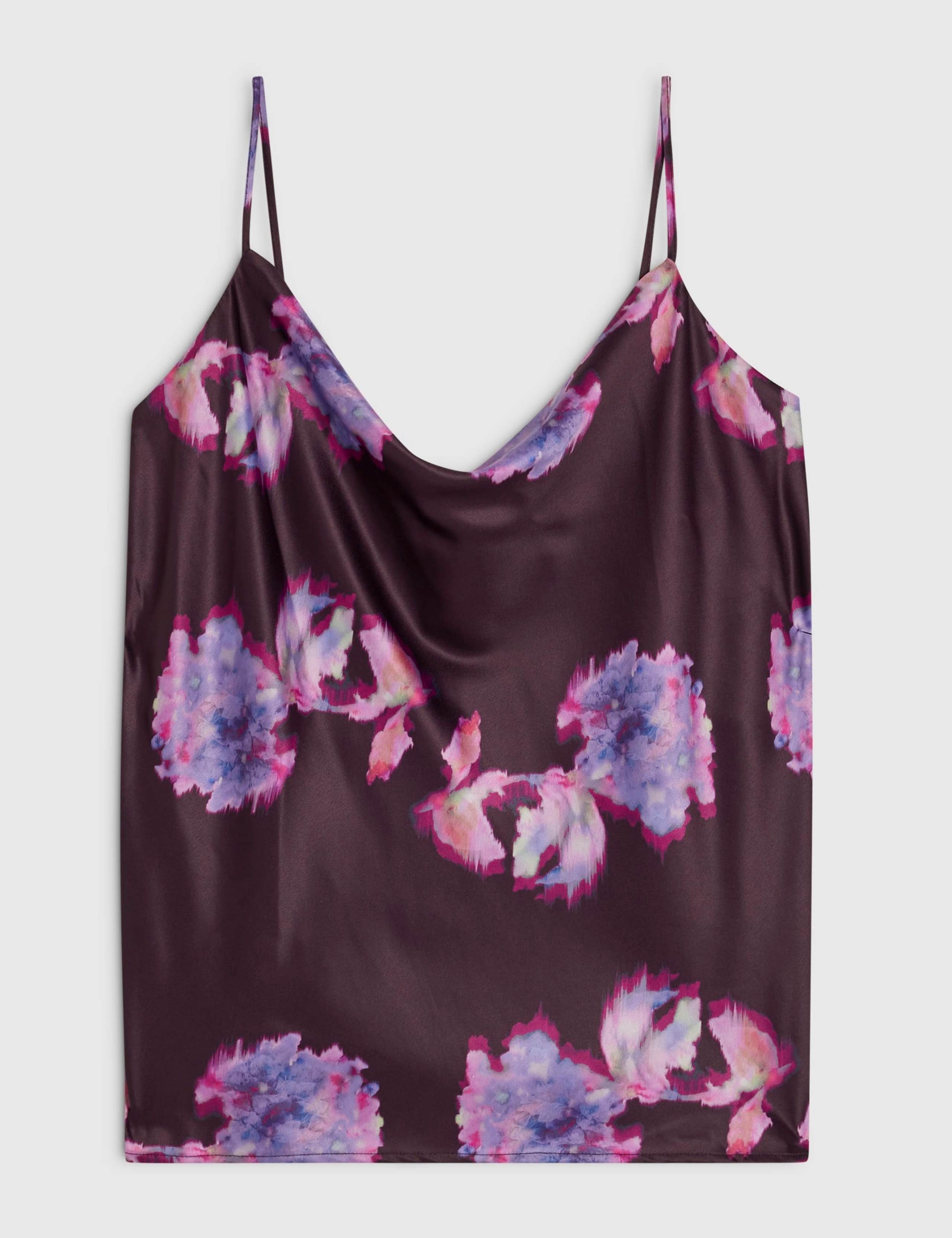 Floral Cowl Neck Cami Top 2 of 5