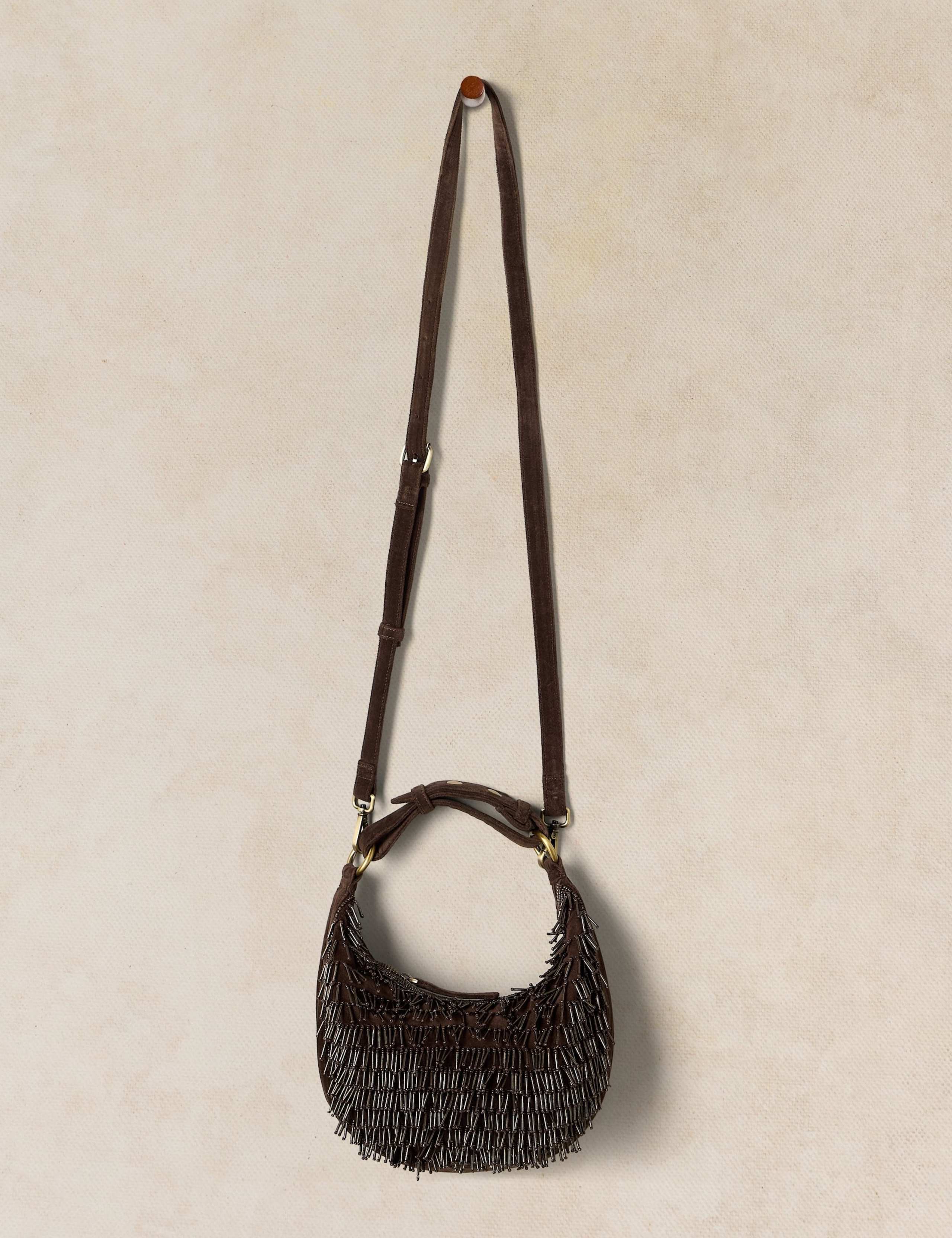 Tia Pure Cotton Fringed Shoulder Bag 2 of 4