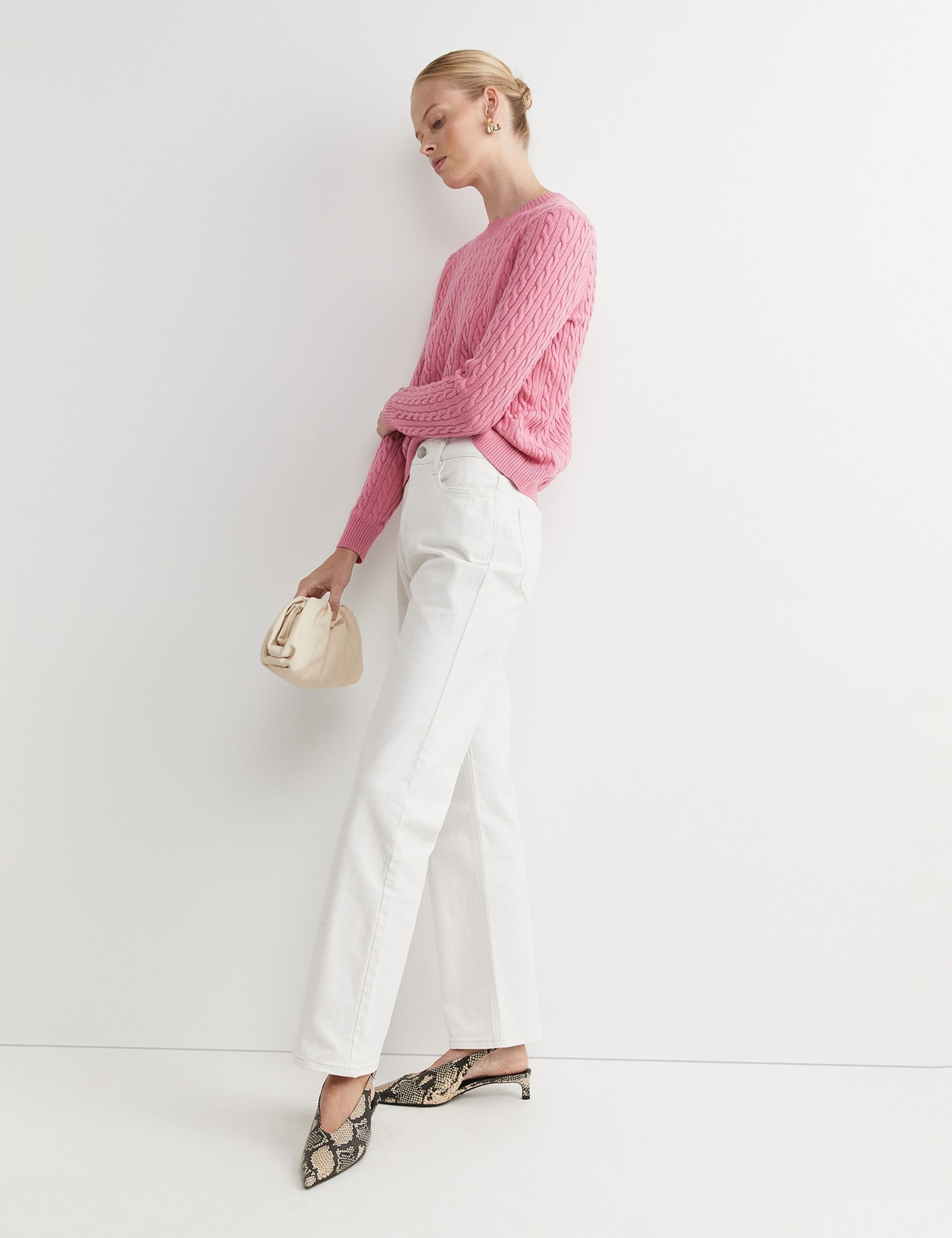 Pure Merino Wool Cable Knit Jumper 2 of 4