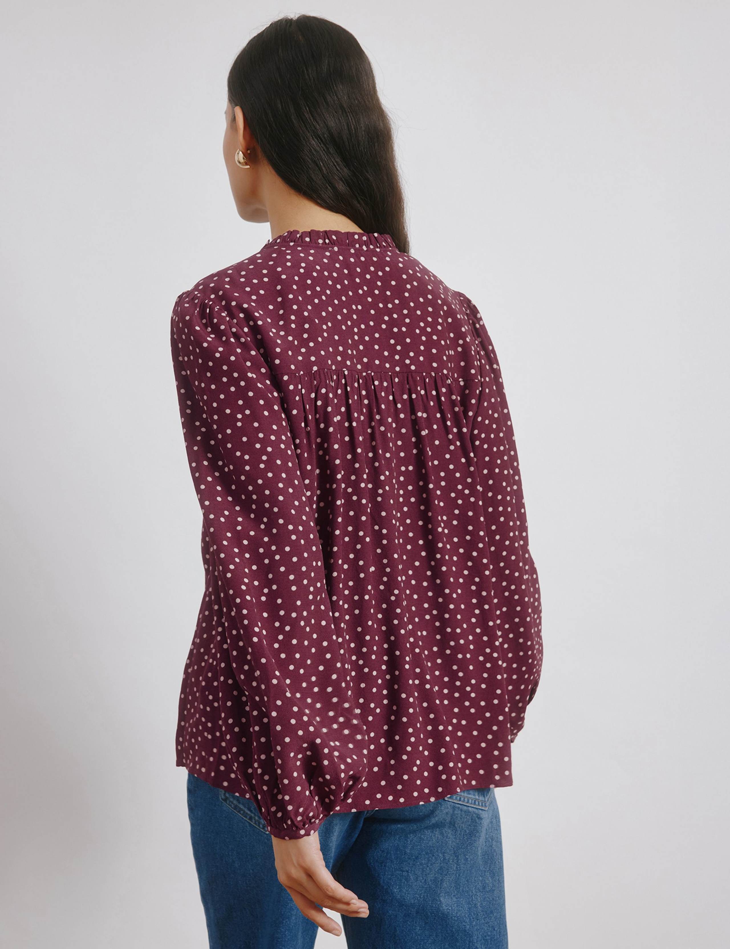 Polka Dot Printed Blouse 3 of 4
