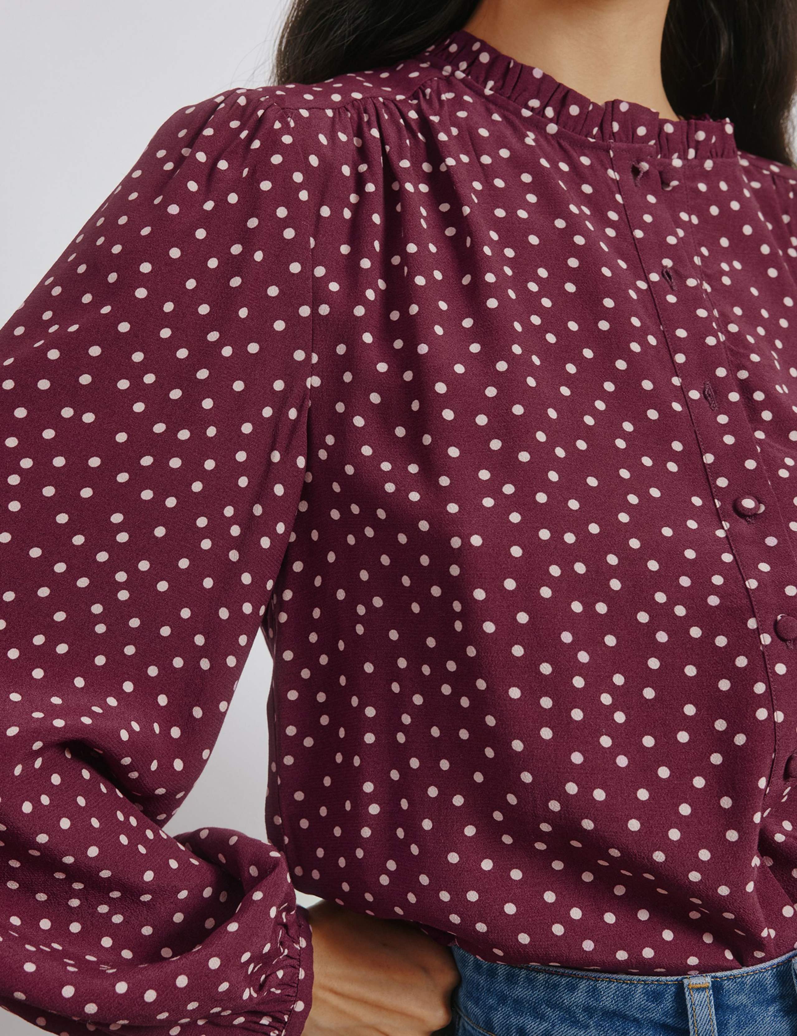 Polka Dot Printed Blouse 4 of 4