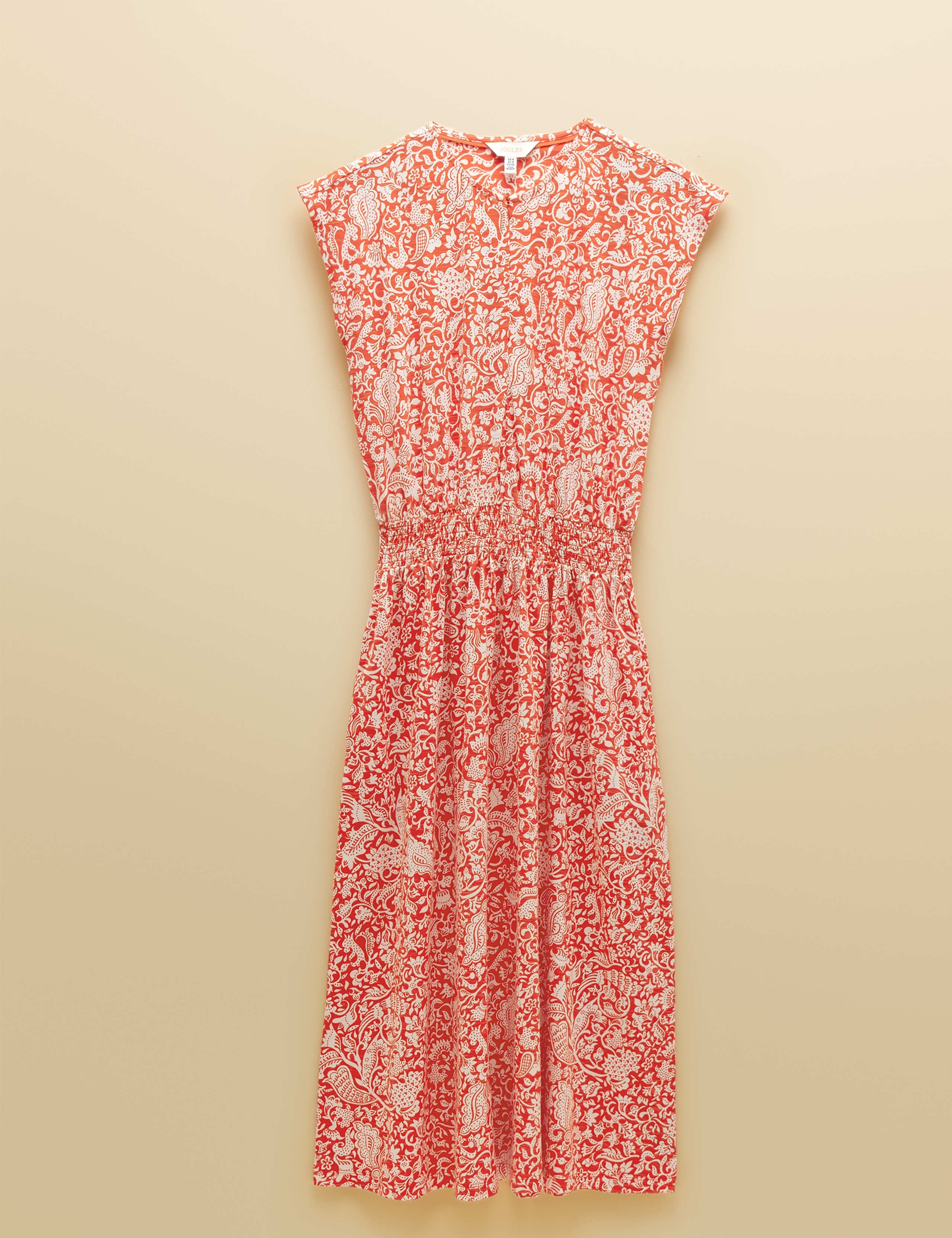 Pure Cotton Floral Midi Waisted Dress 2 of 8