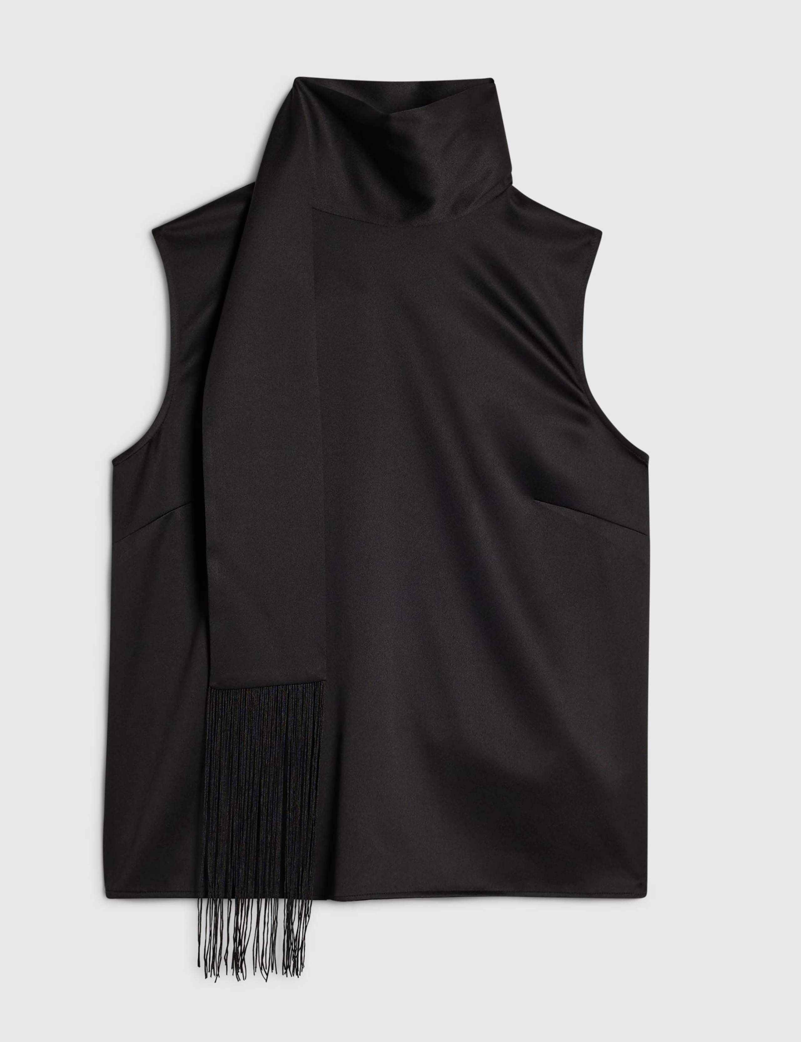 Fringed Scarf Neck Tank Top 5 of 5