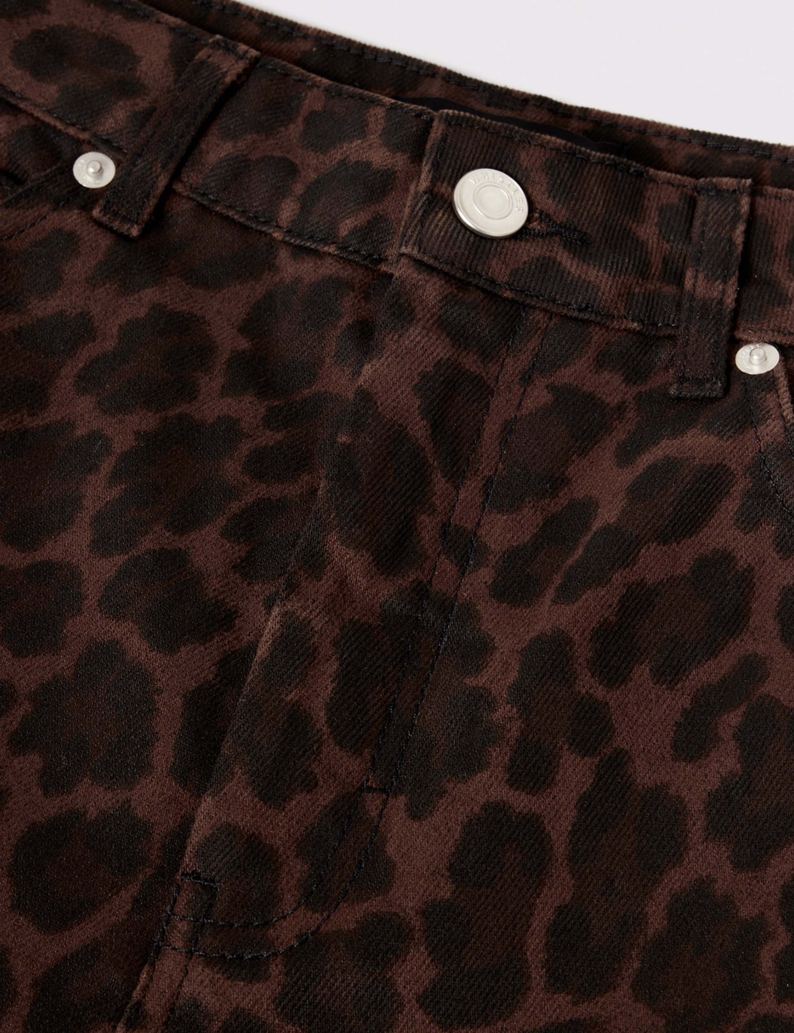 Leopard Print Barrel Cropped Jeans 6 of 6