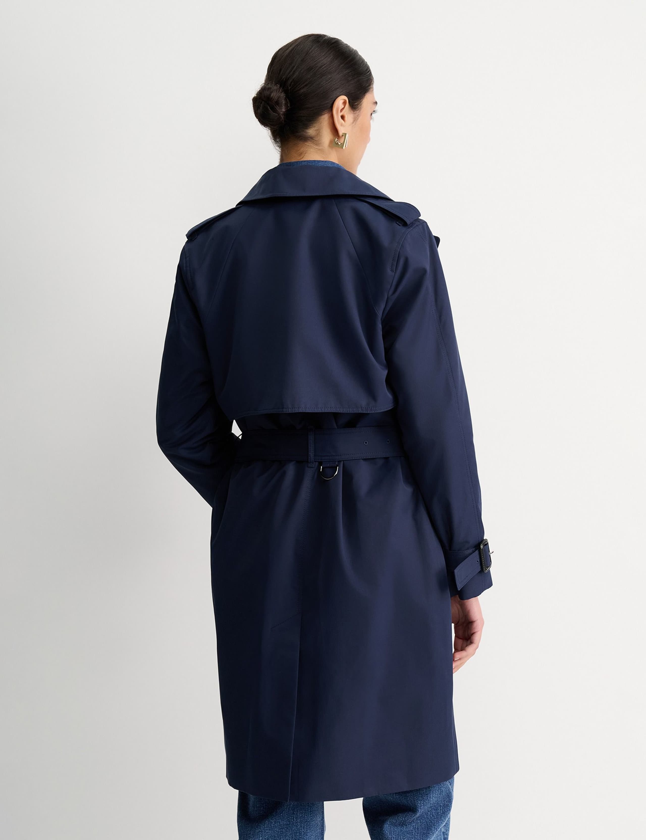 Cotton Rich Belted Short Trench Coat 5 of 6