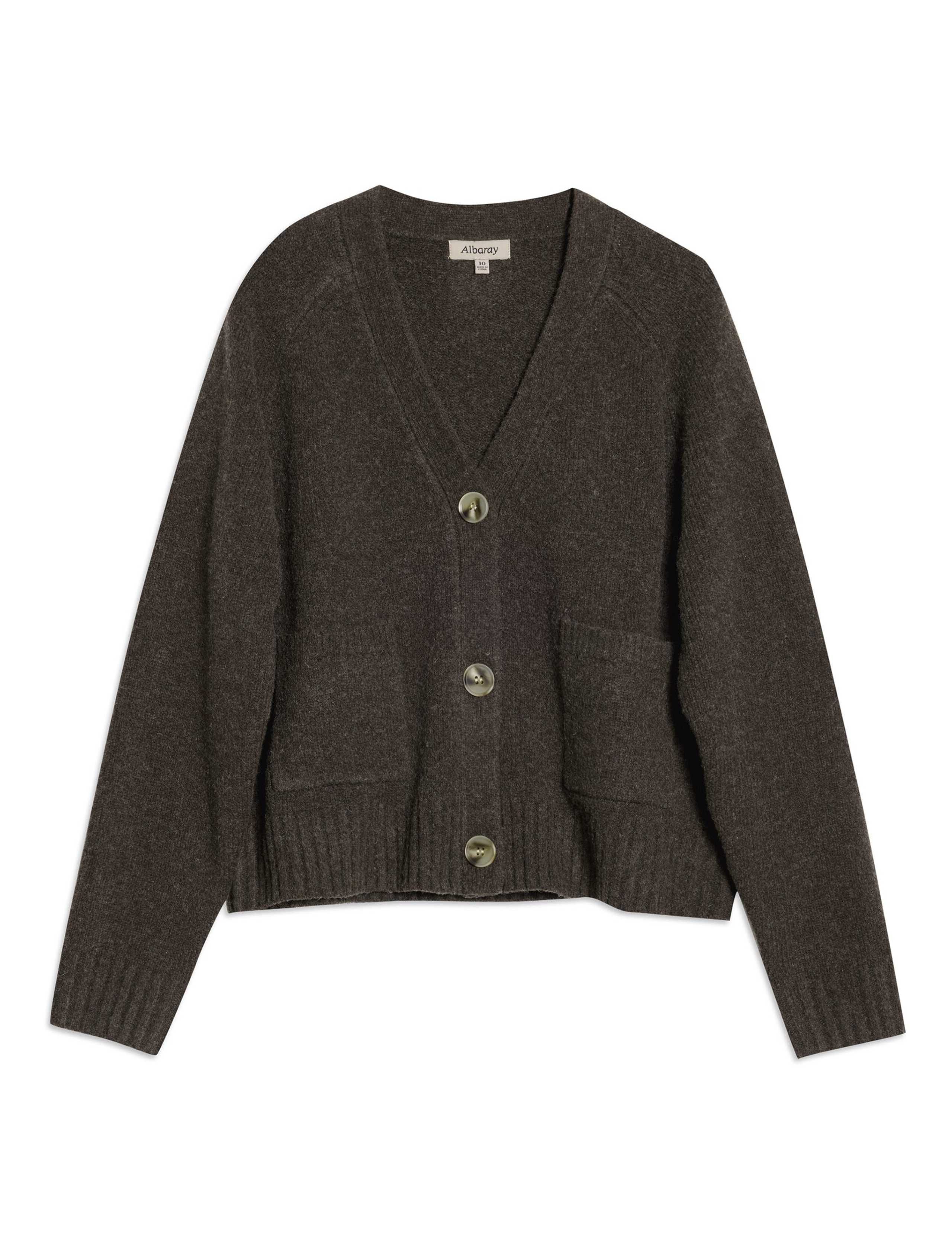 V-Neck Button Front Relaxed Cardigan 2 of 4