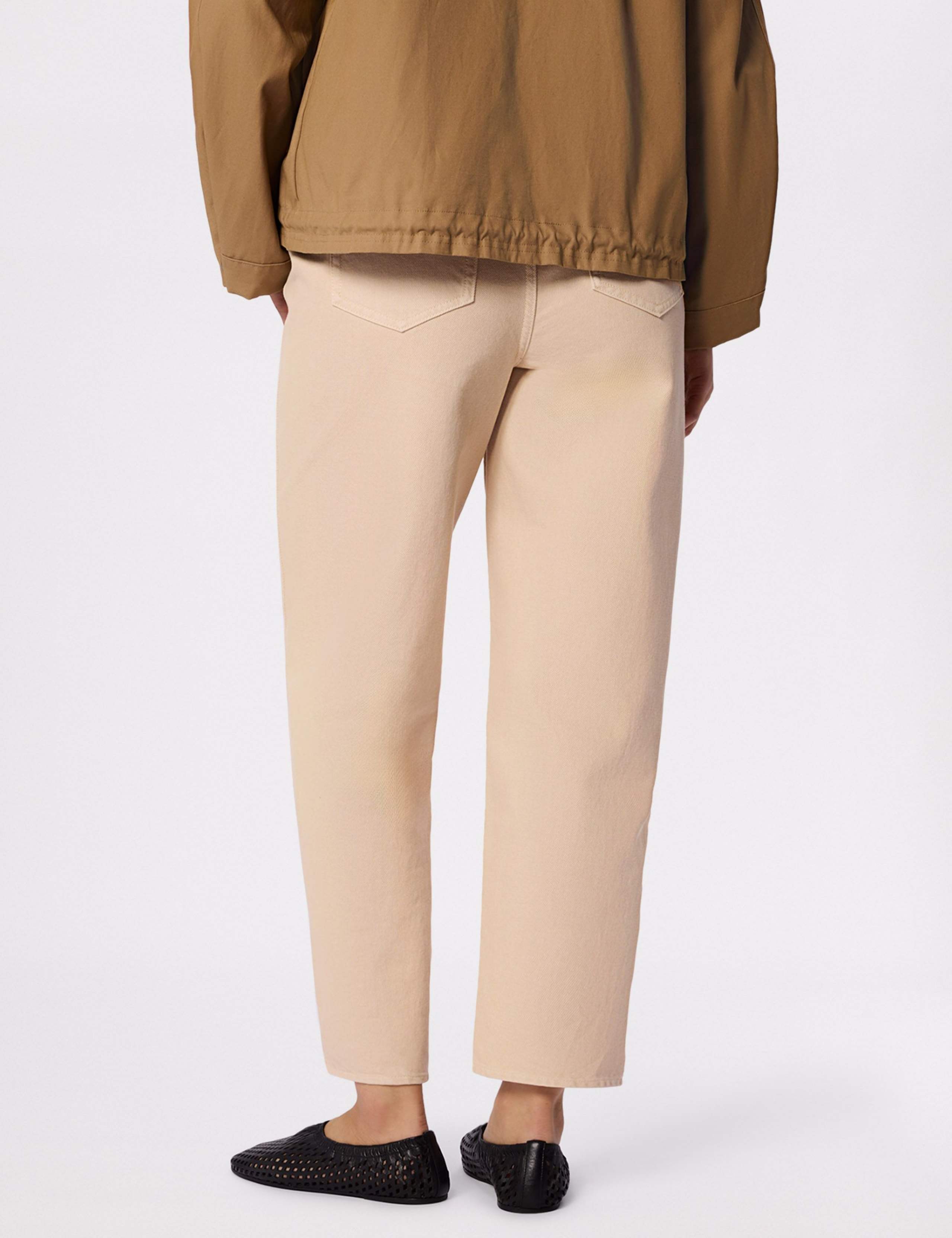 High Waisted Barrel Leg Ankle Grazer Jeans 4 of 6