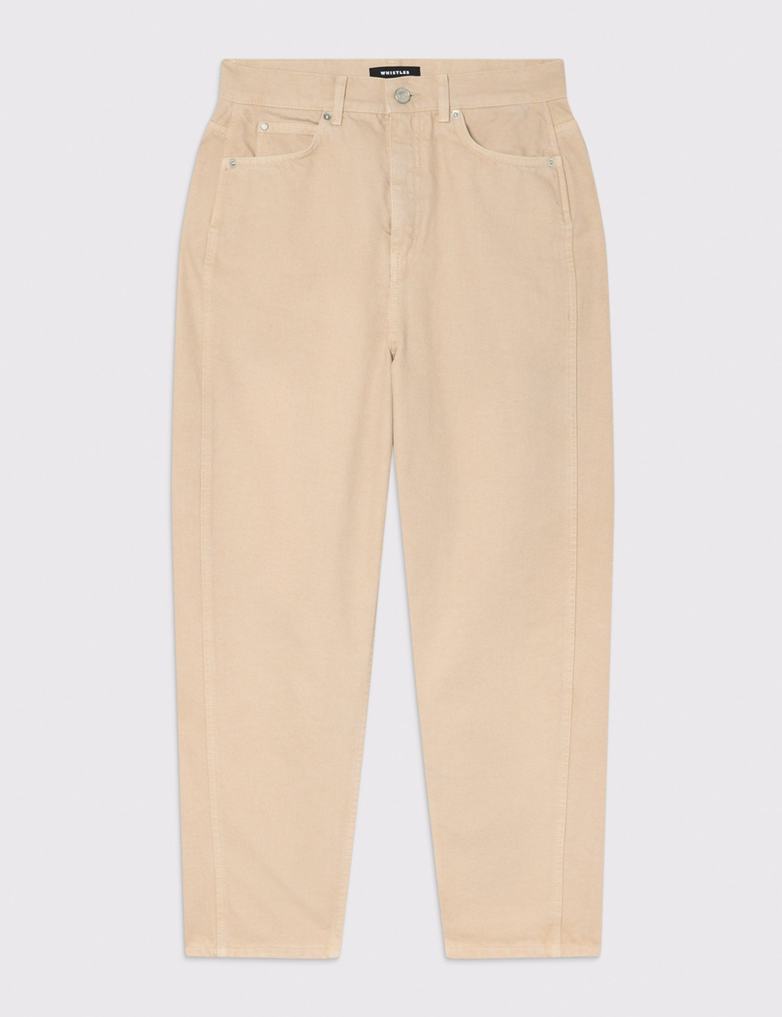 High Waisted Barrel Leg Ankle Grazer Jeans 2 of 6