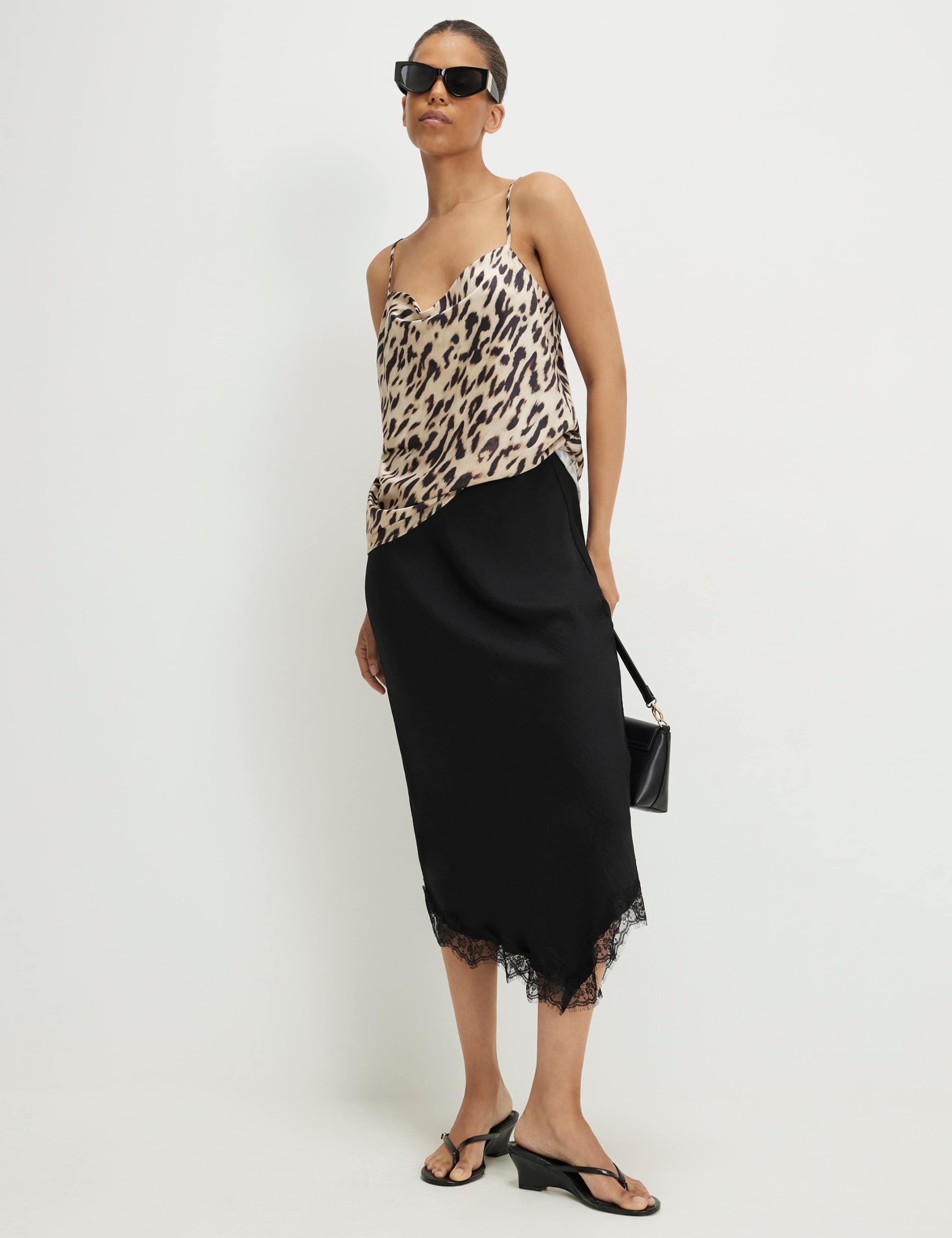 Leopard Print Cowl Neck Cami Top 4 of 5