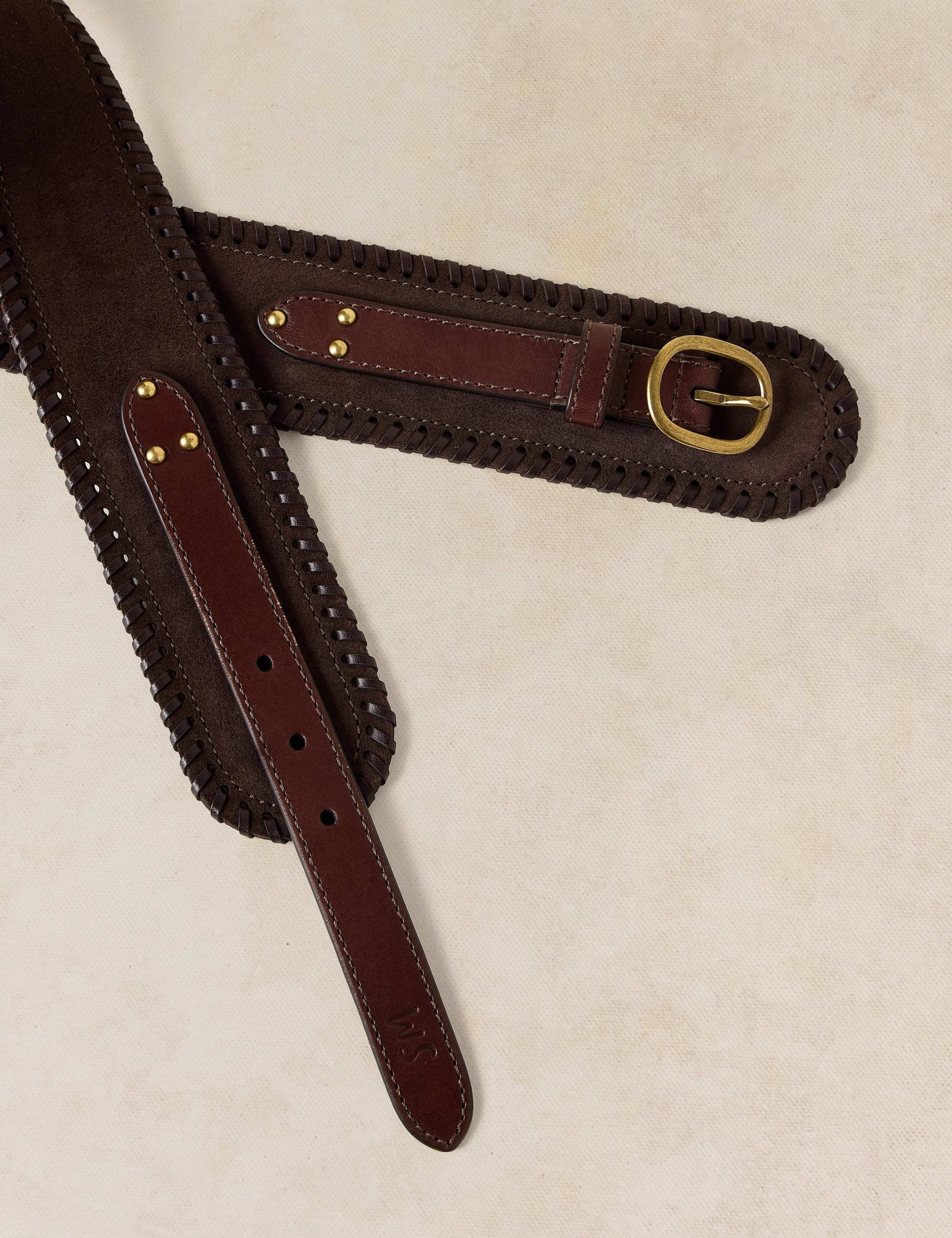 Leather Cinch Waist Belt 3 of 3