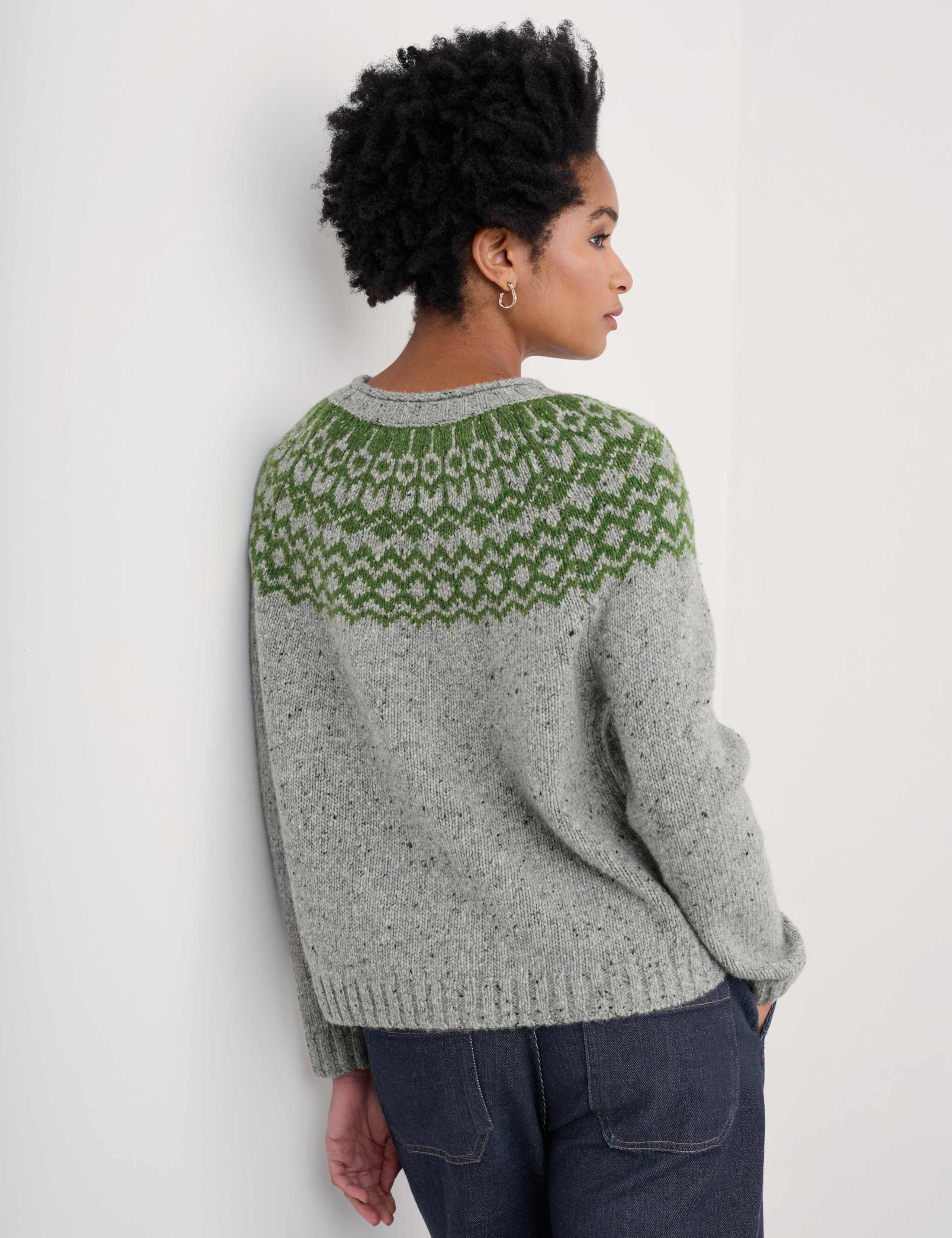 Merino Wool Rich Fair Isle Relaxed Jumper 3 of 4