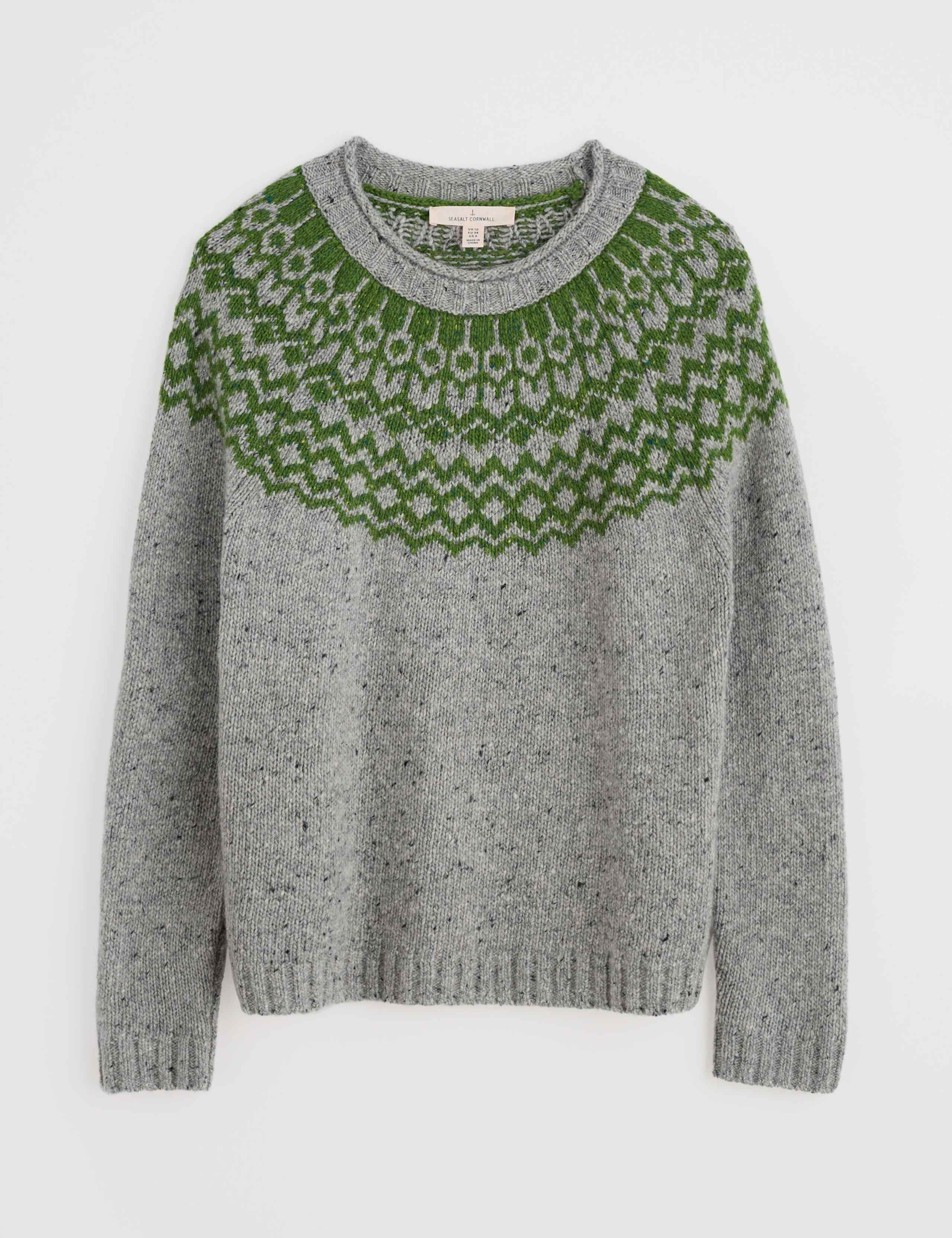 Merino Wool Rich Fair Isle Relaxed Jumper 2 of 4