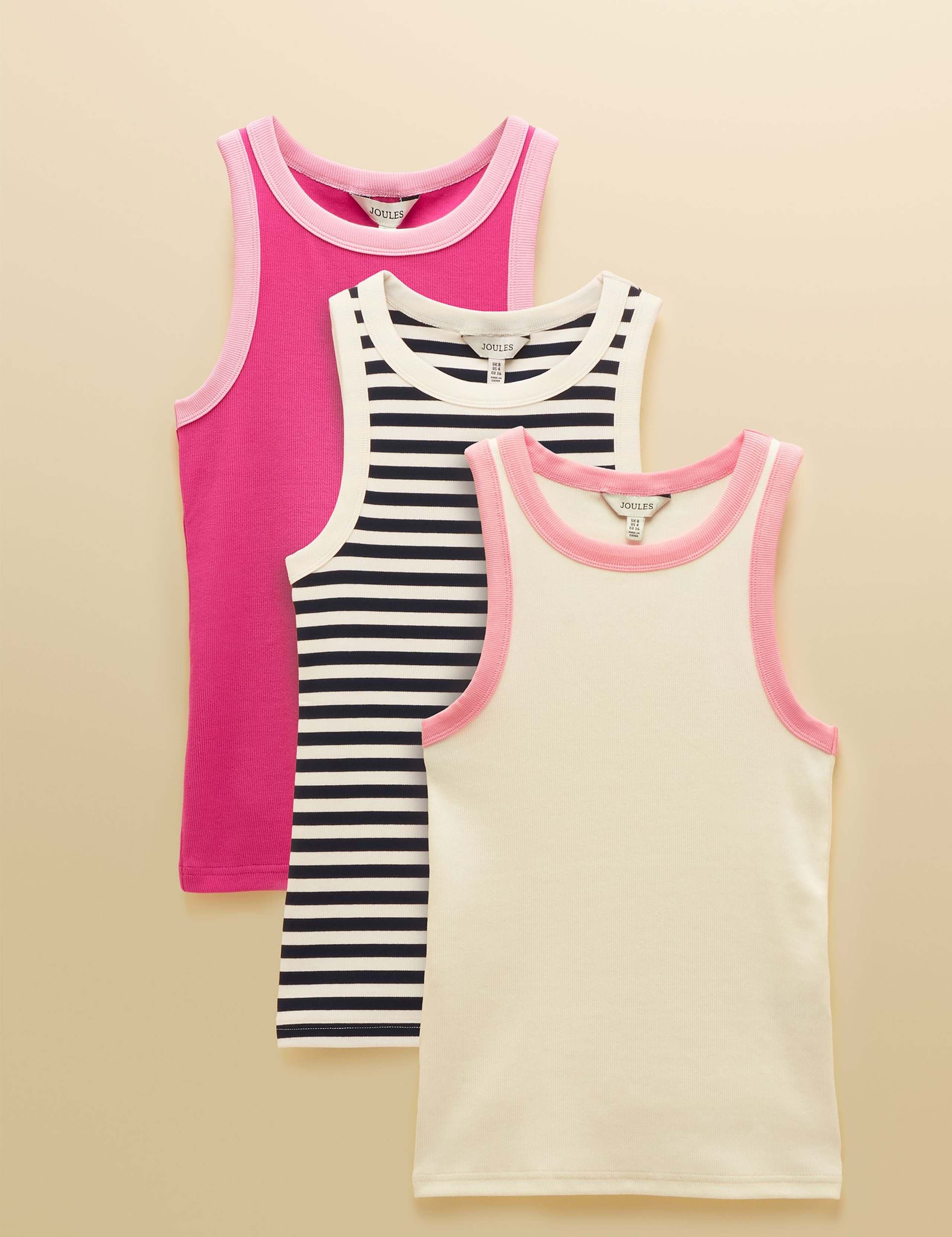 3 Pack Cotton Rich Vests 2 of 10