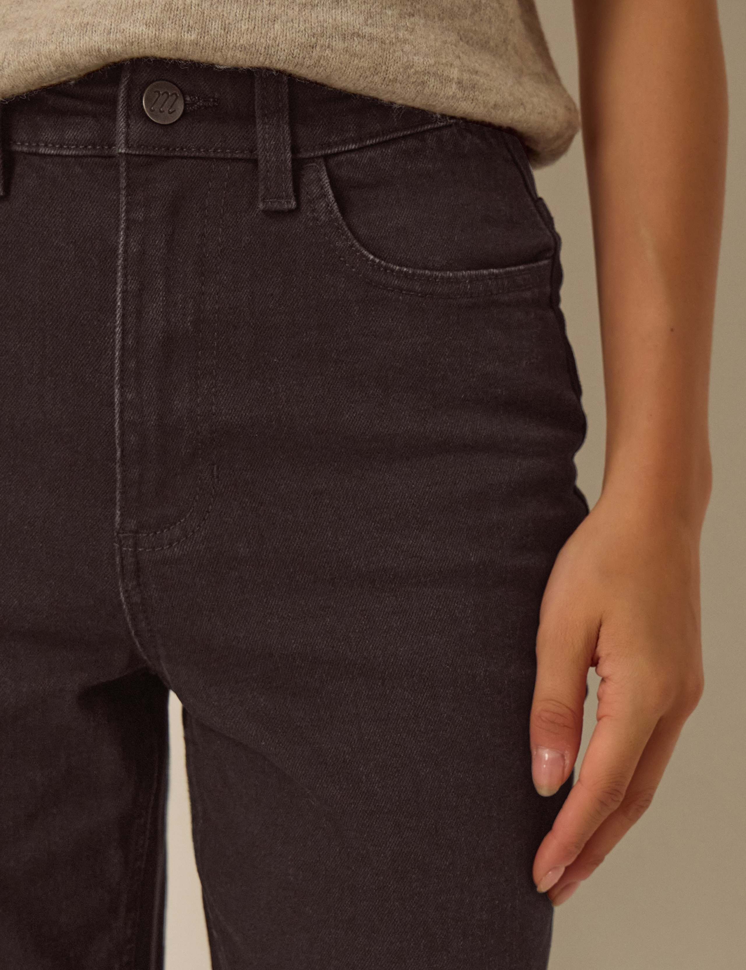 Cotton Rich High Waisted Cropped Cigarette Jeans 5 of 5