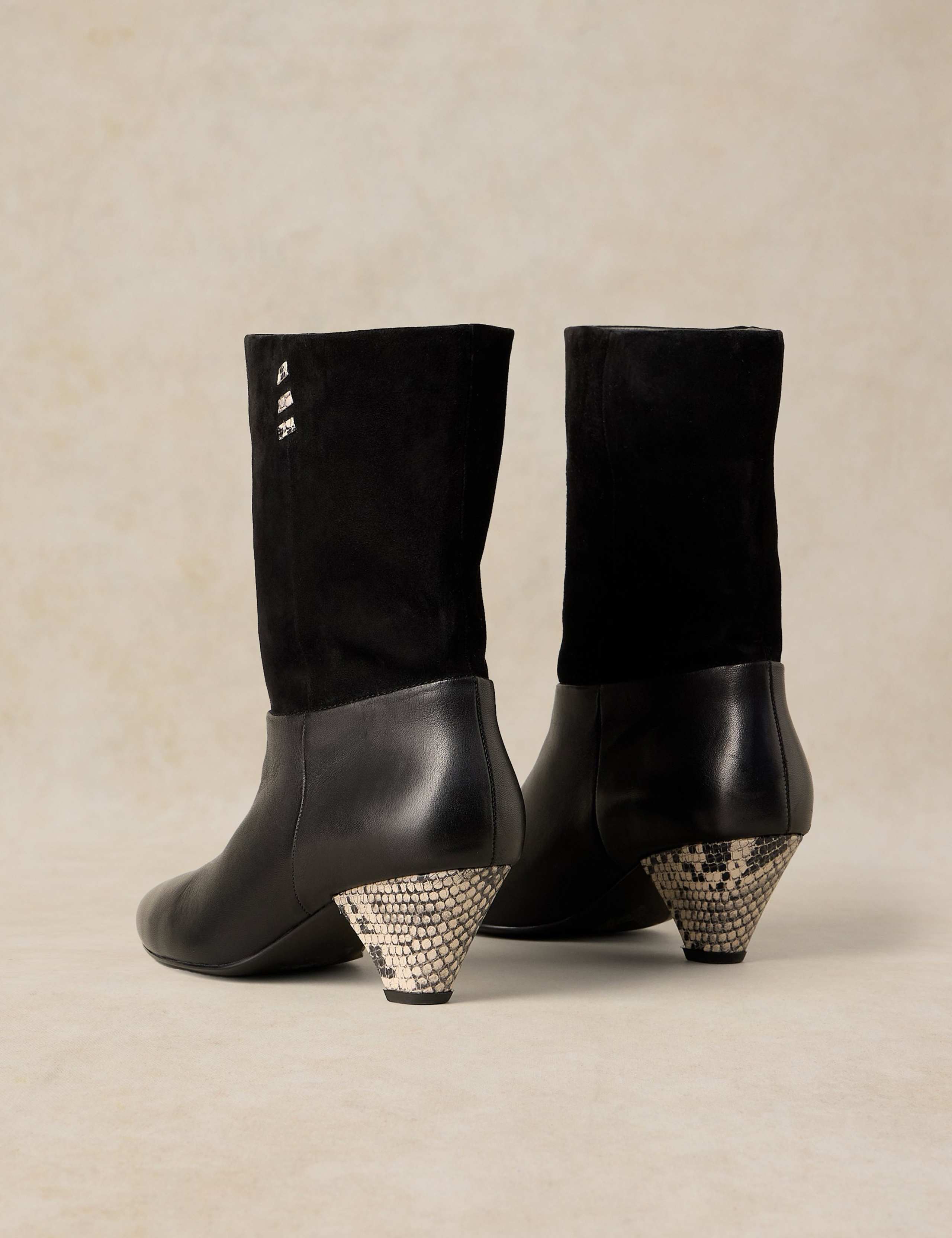 Chrissie Leather Slouch Ankle Boots 2 of 4