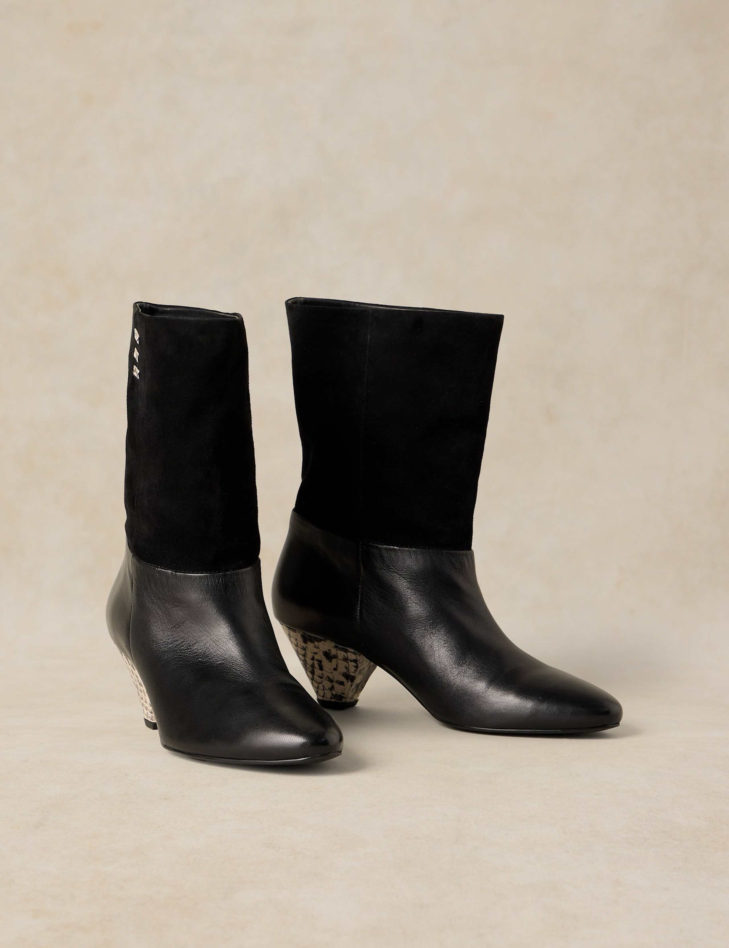 Chrissie Leather Slouch Ankle Boots 3 of 4