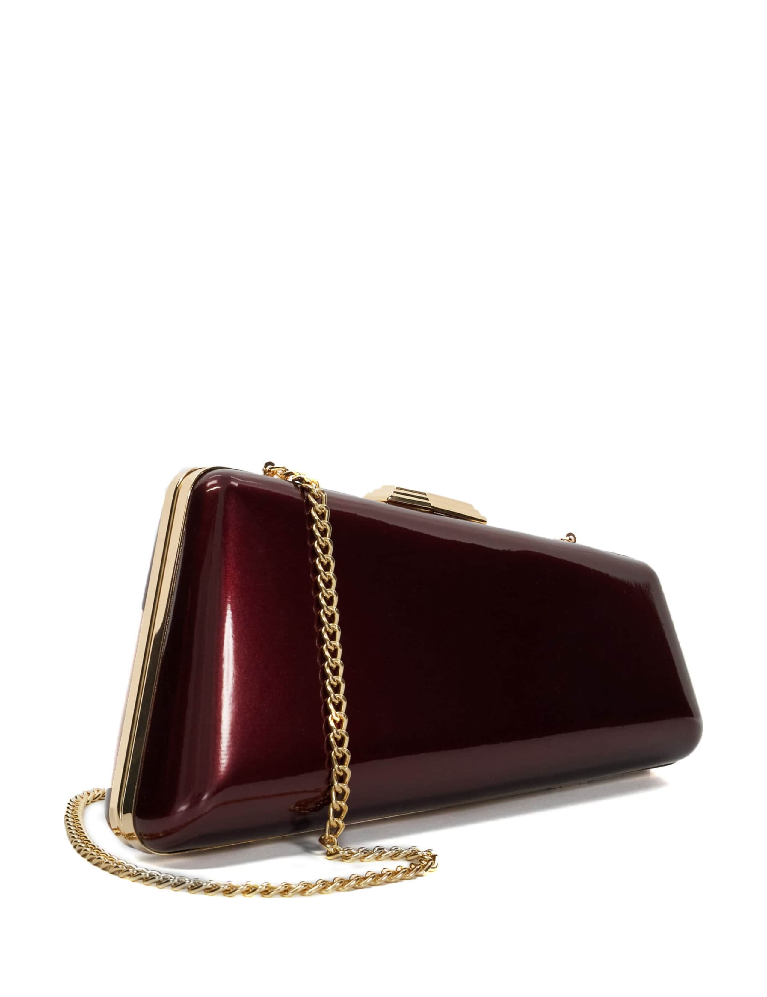 Patent Finish Asymmetric Clutch Bag 3 of 5