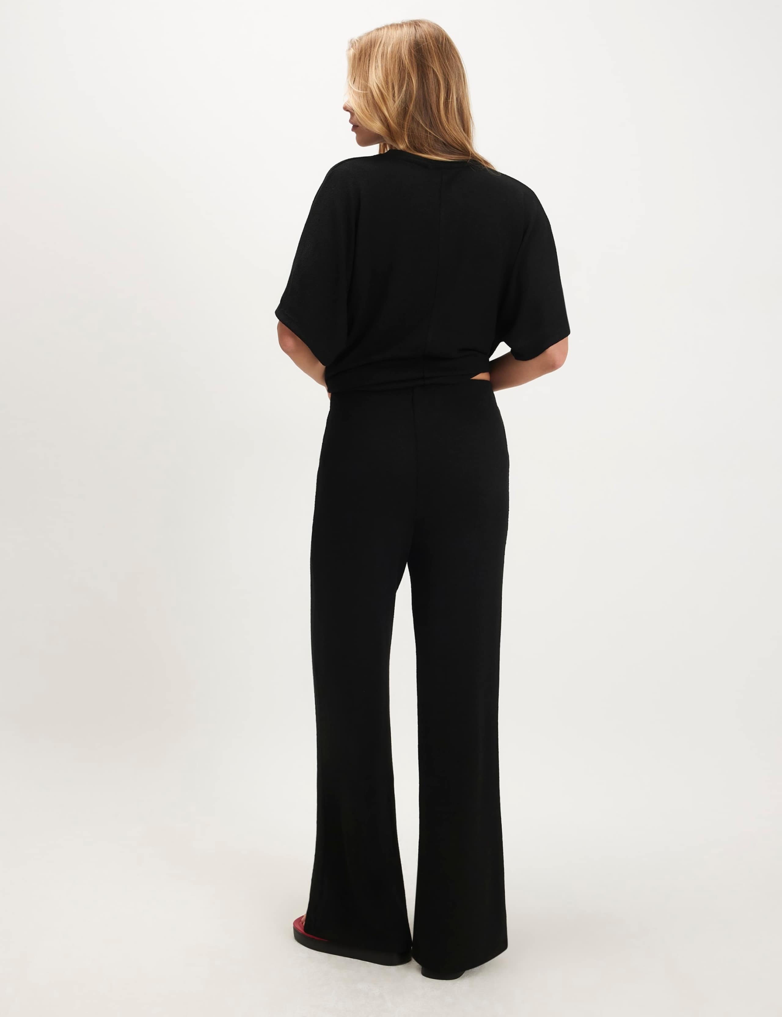Pure Cotton Wide Leg Trousers 5 of 6