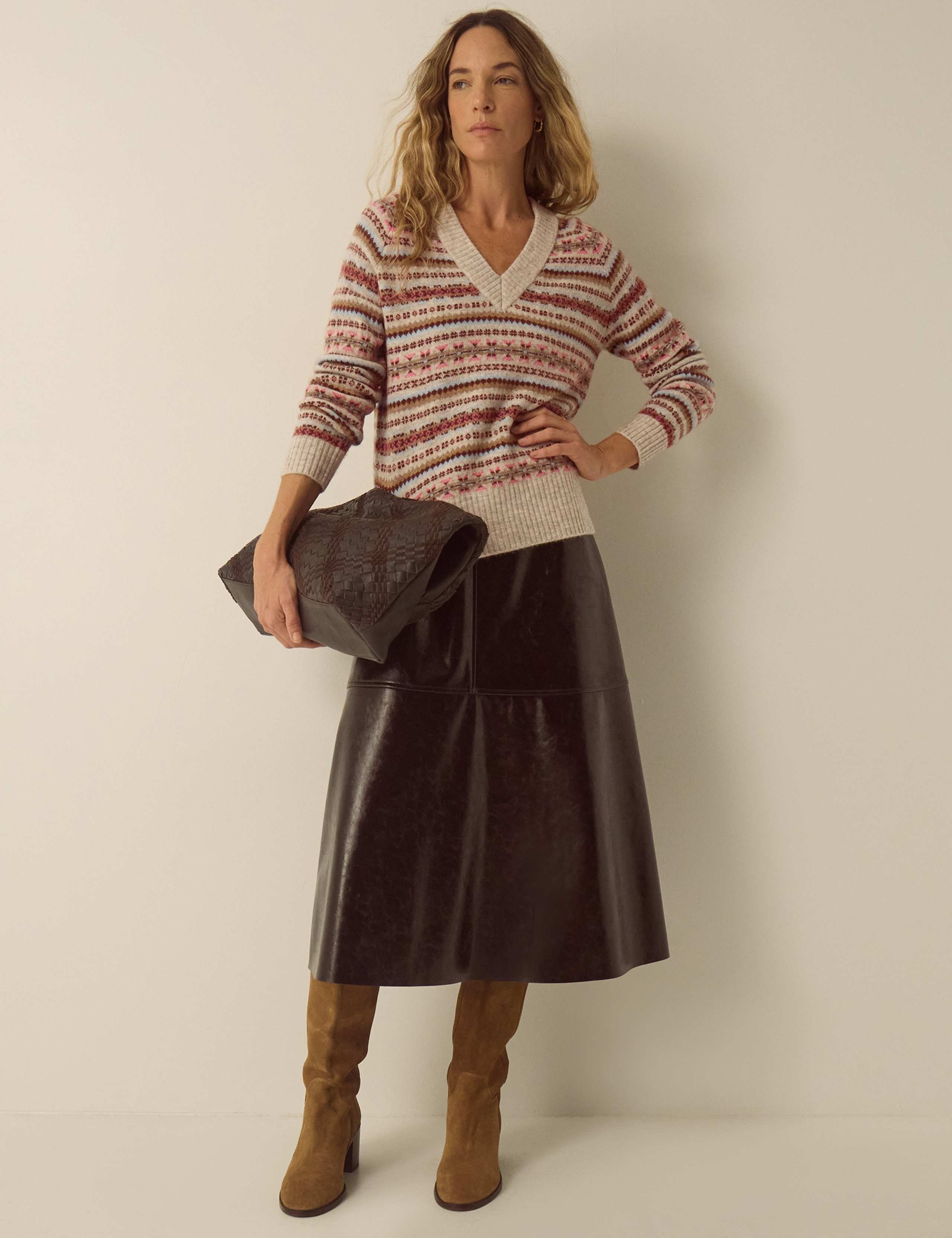 Fair Isle V Neck Regular Fit Jumper 2 of 4