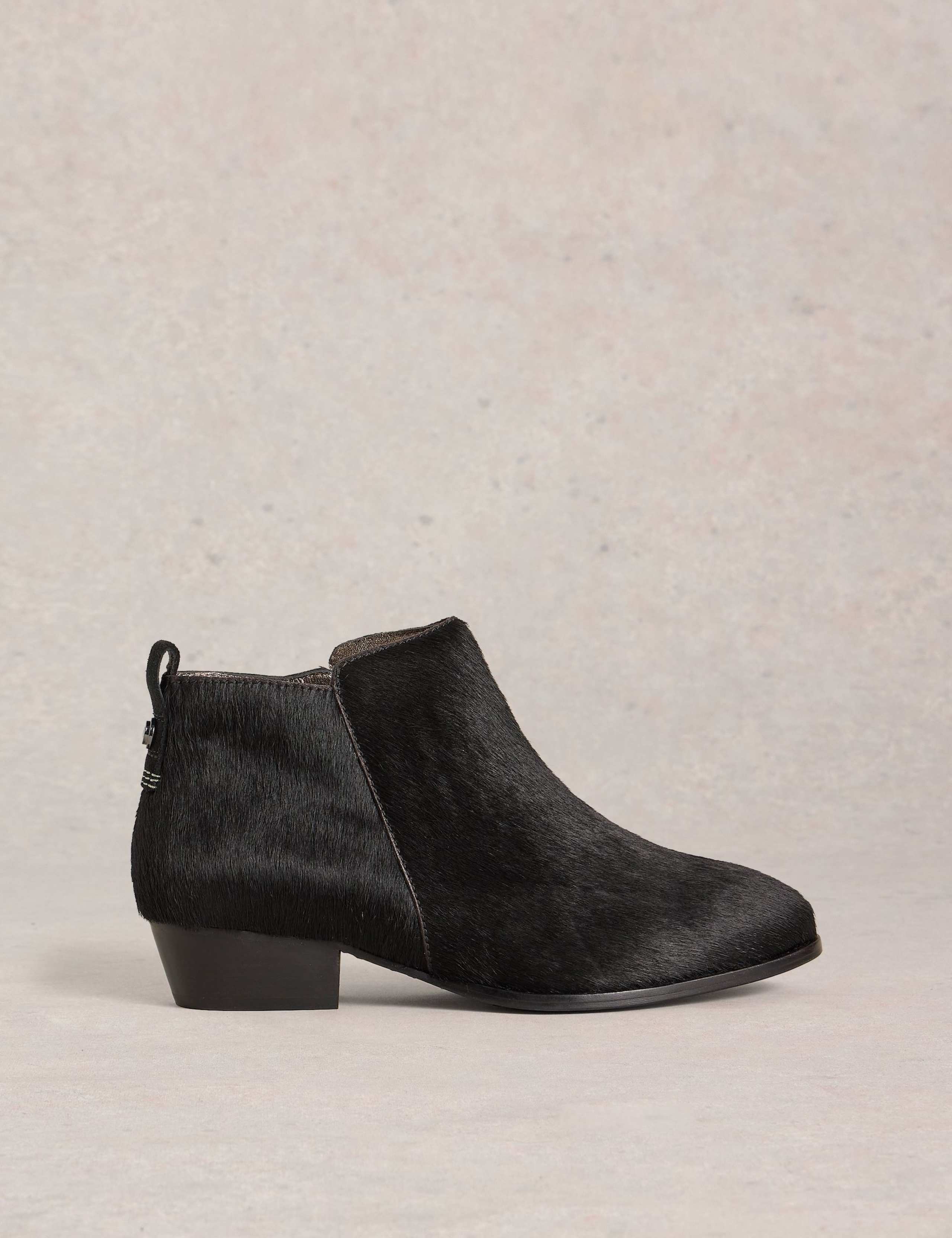 Leather Hair On Ankle Boot 1 of 4
