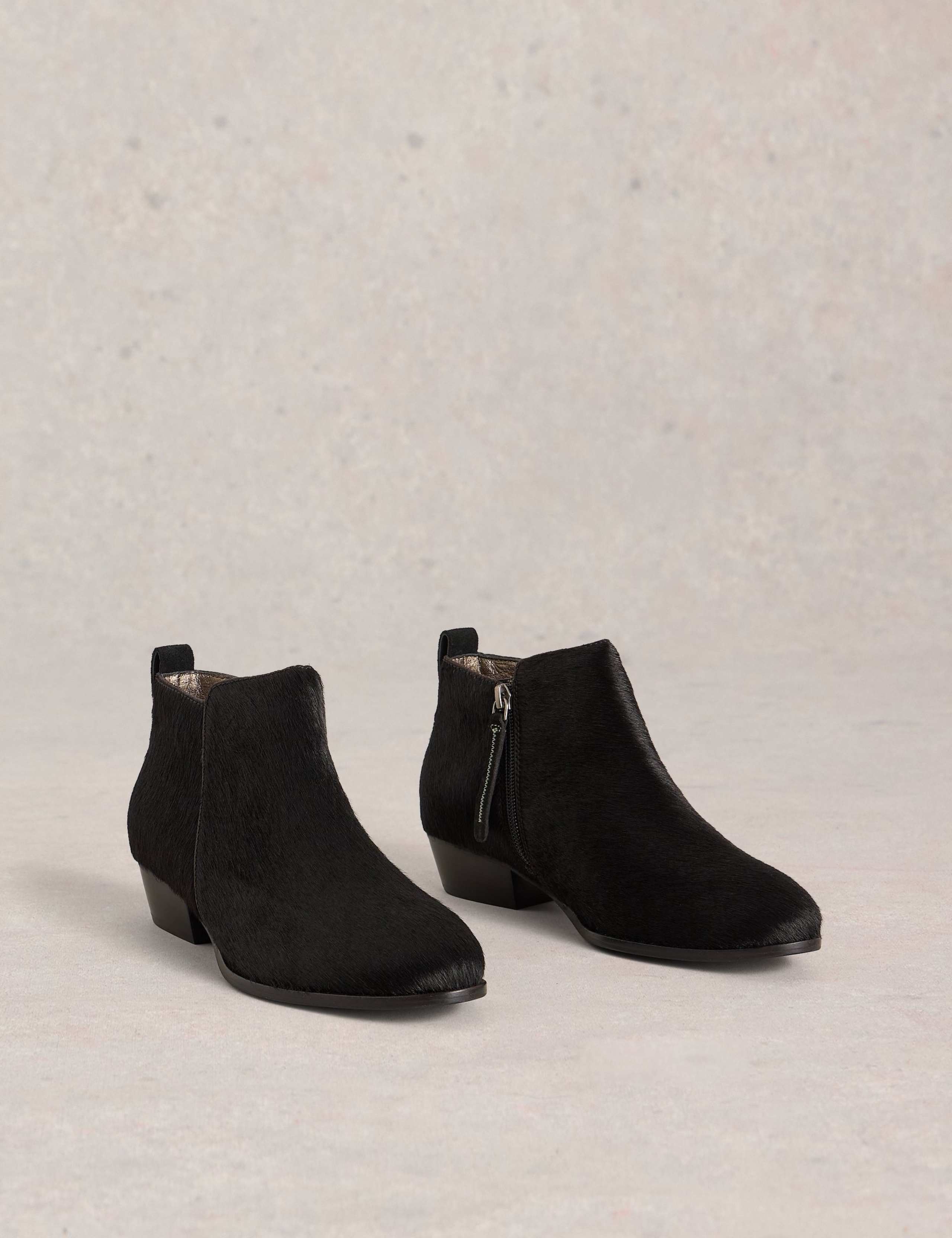 Leather Hair On Ankle Boot 2 of 4
