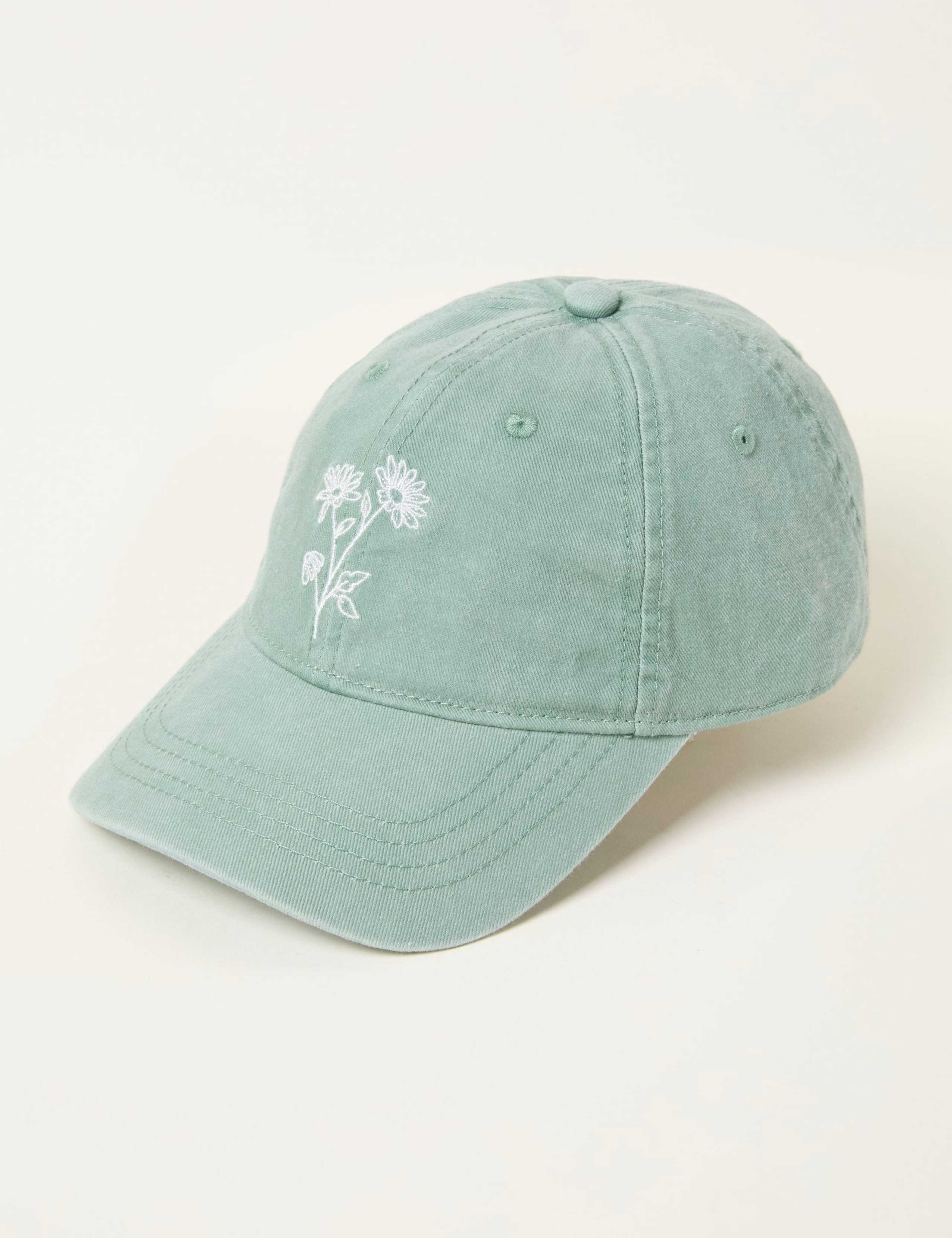 Pure Cotton Floral Baseball Cap 1 of 2