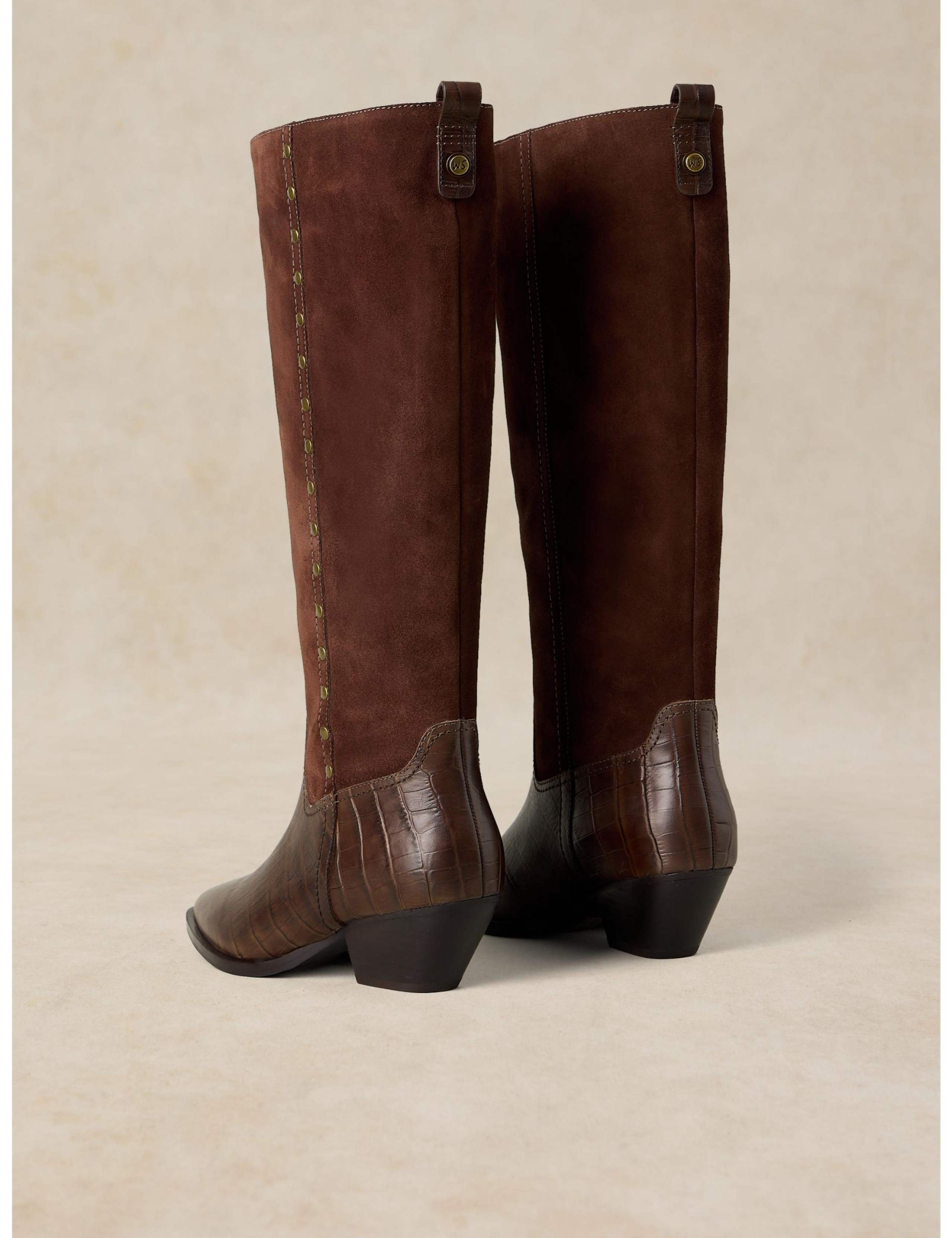 Janie Leather Western Knee High Boots 3 of 4