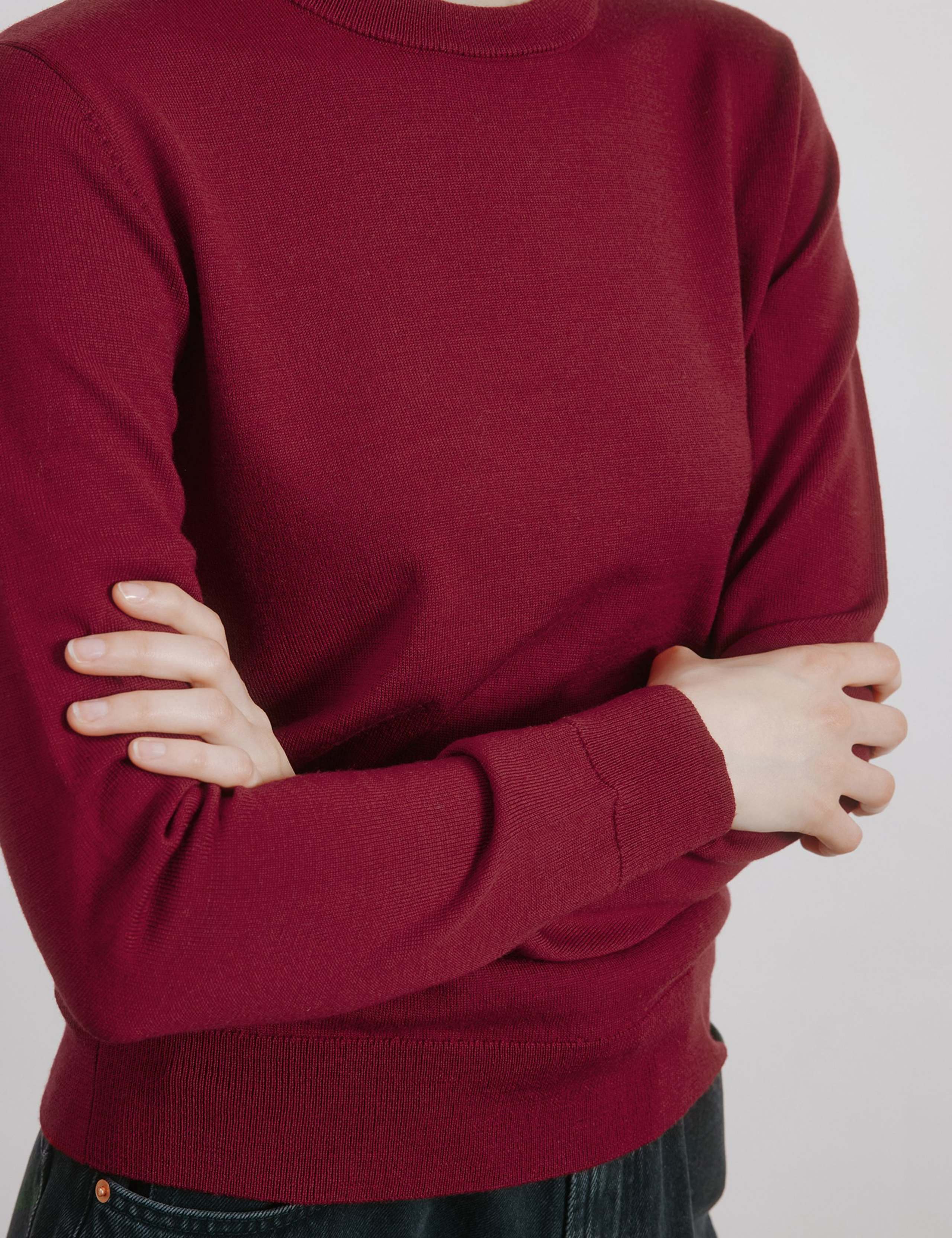 Pure Merino Wool Crew Neck Relaxed Jumper 4 of 4
