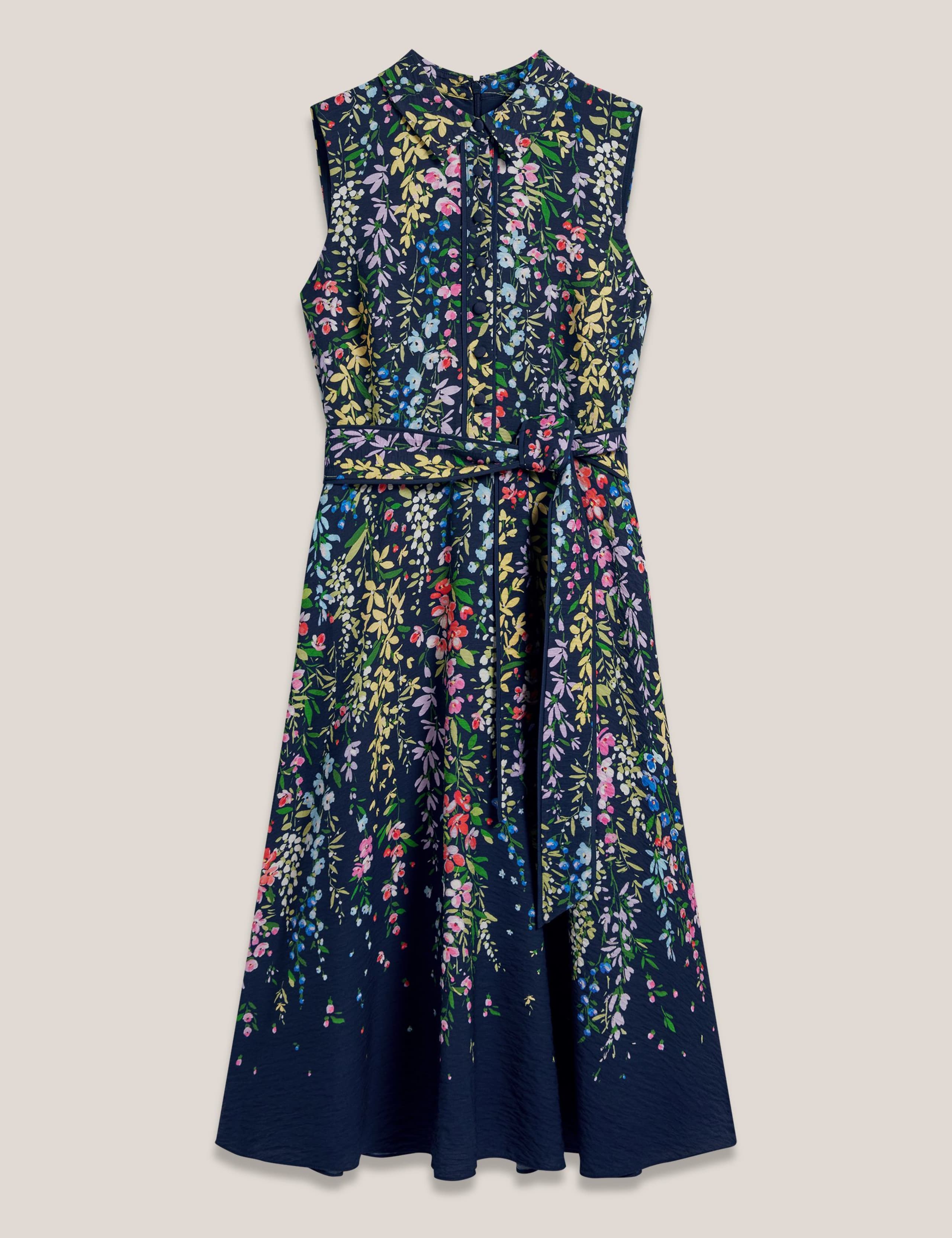 Floral Knee Length Skater Dress 2 of 5