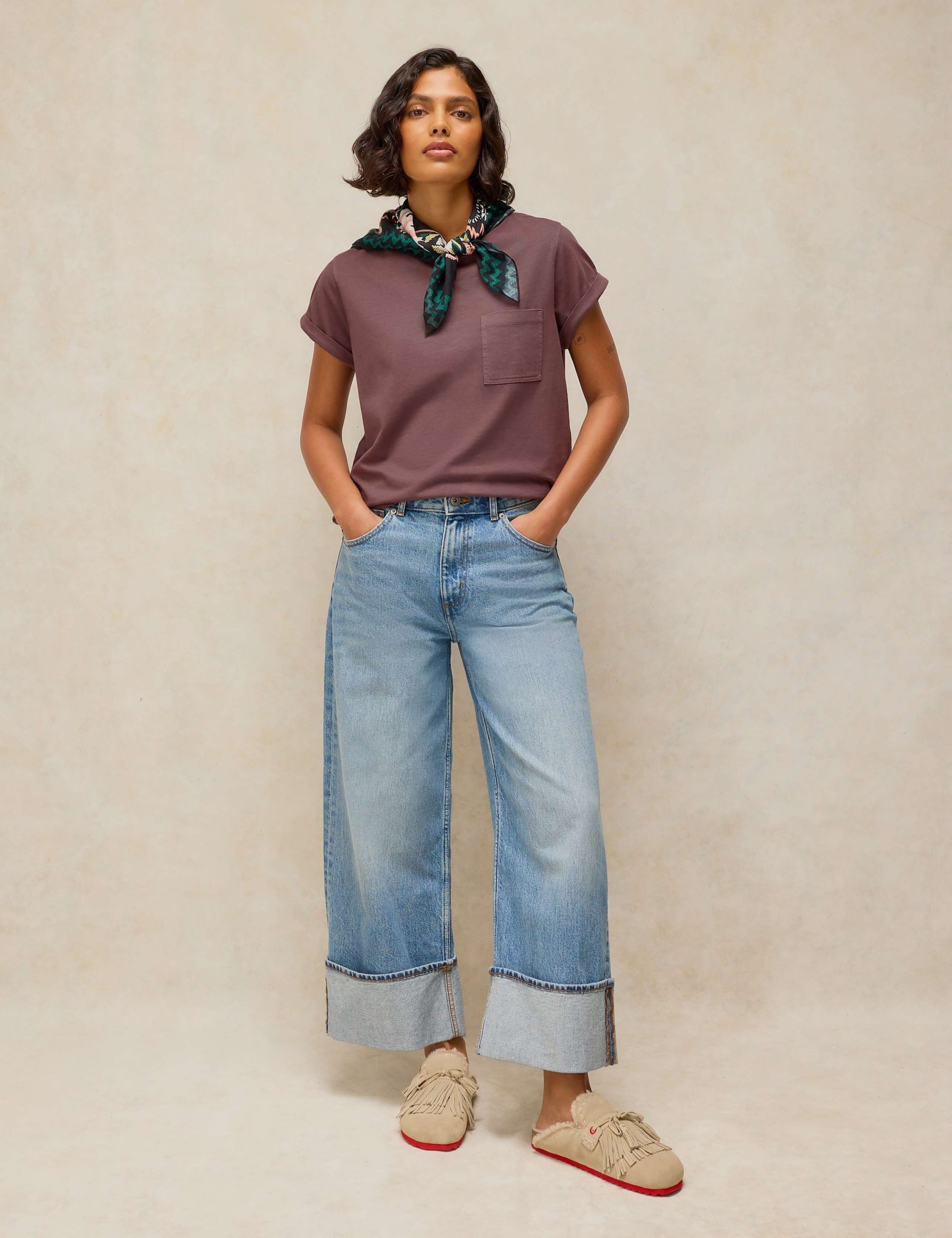 Pure Cotton Crew Neck Chest Pocket T-Shirt 3 of 6
