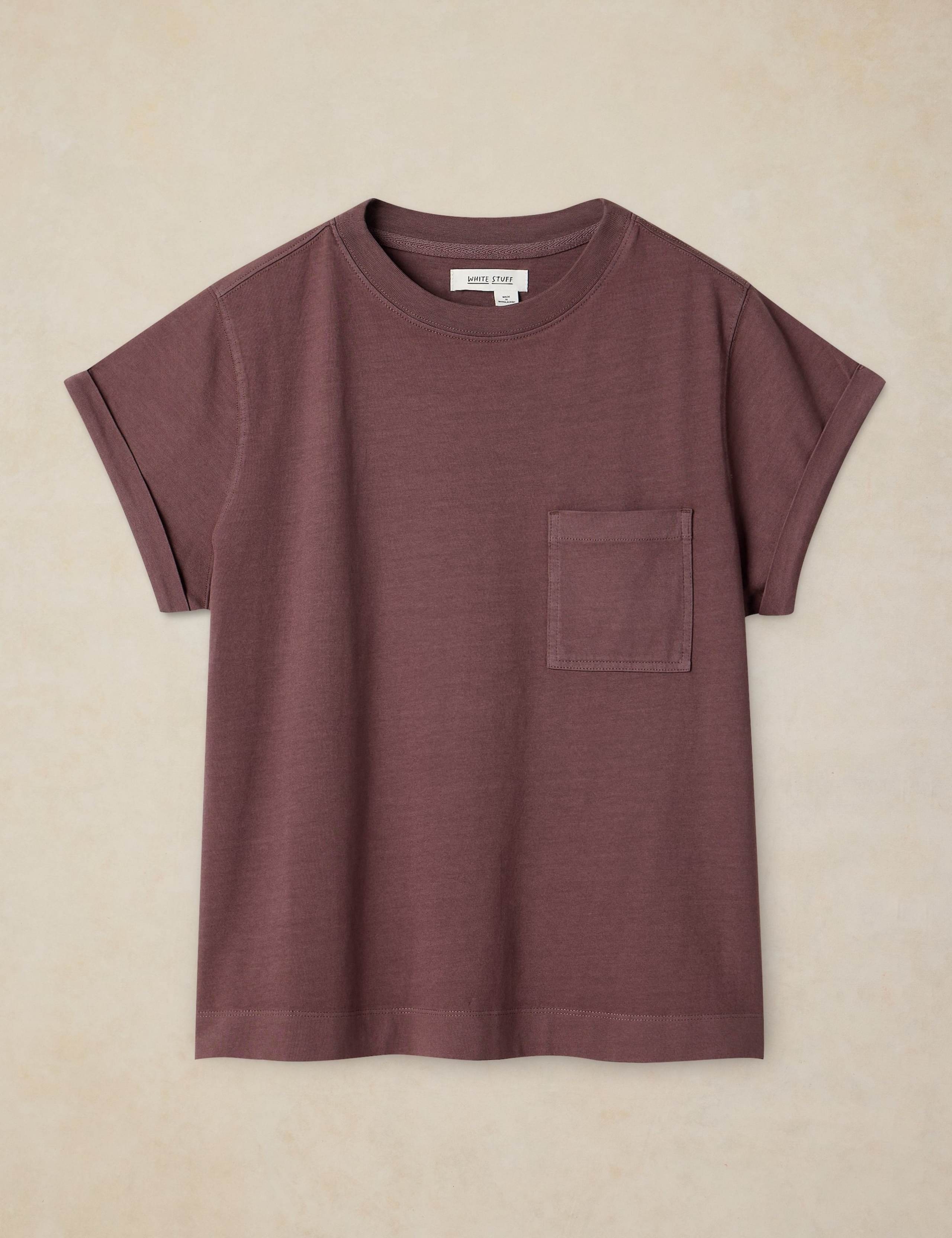Pure Cotton Crew Neck Chest Pocket T-Shirt 2 of 6