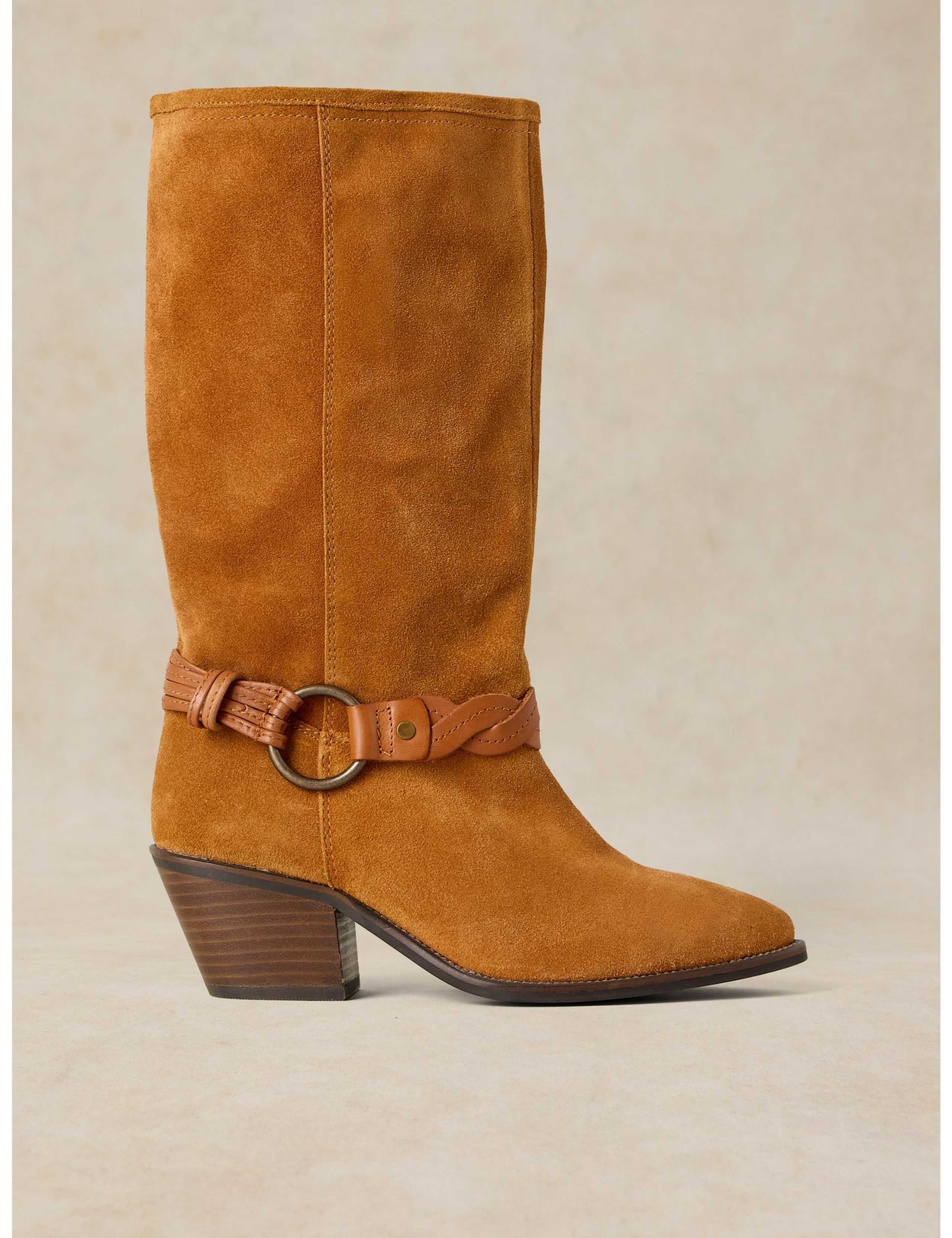 Savannah Leather Slouch Ankle Boots 1 of 3