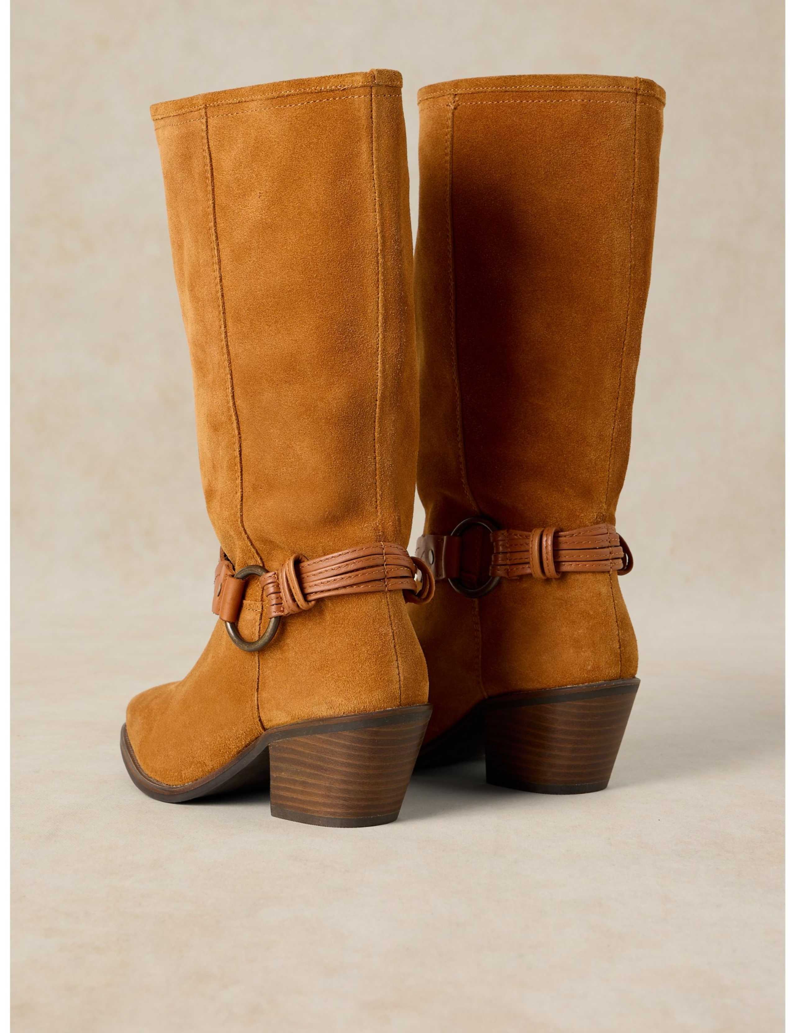 Savannah Leather Slouch Ankle Boots 2 of 3