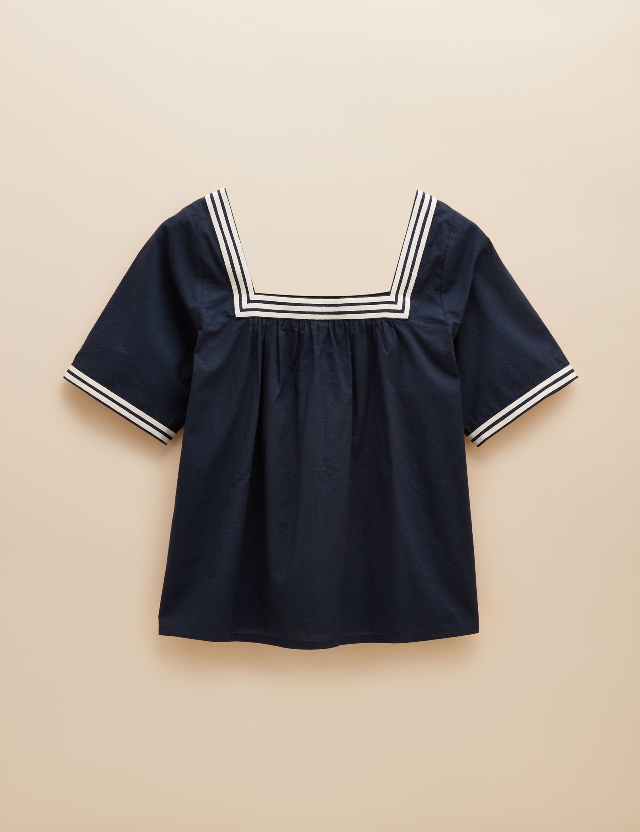 Pure Cotton Square Neck Top 2 of 4