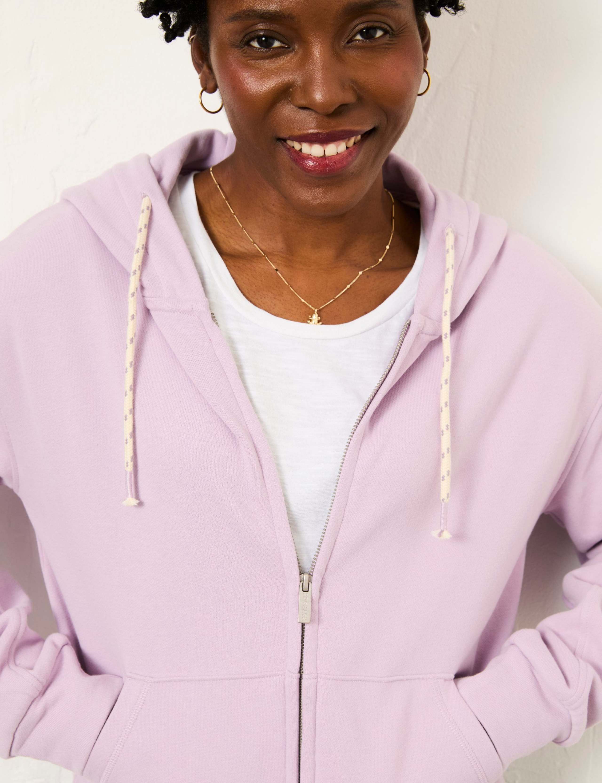 Pure Cotton Zip Up Hoodie 5 of 6