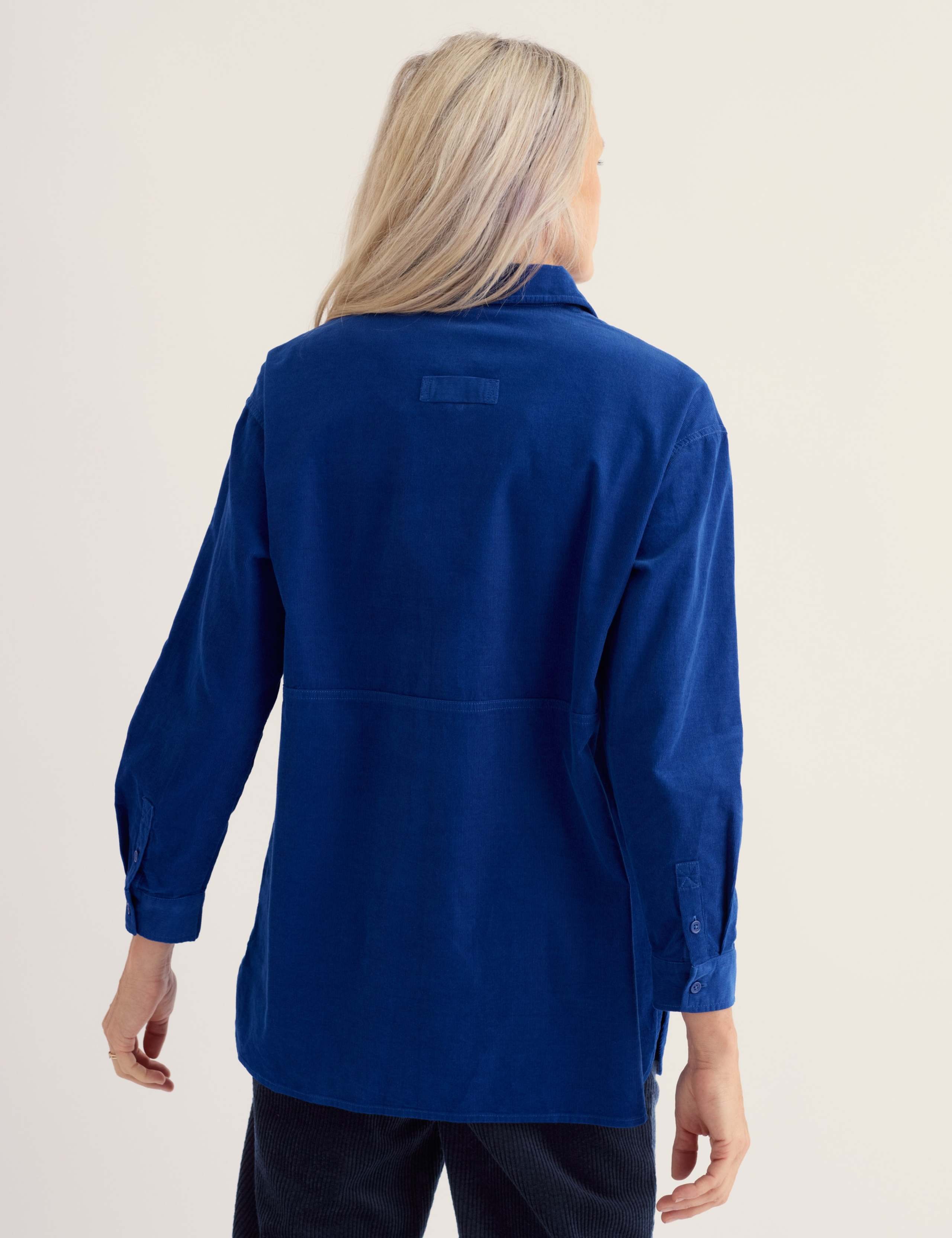 Pure Cotton Cord Oversized Collared Tunic 3 of 5