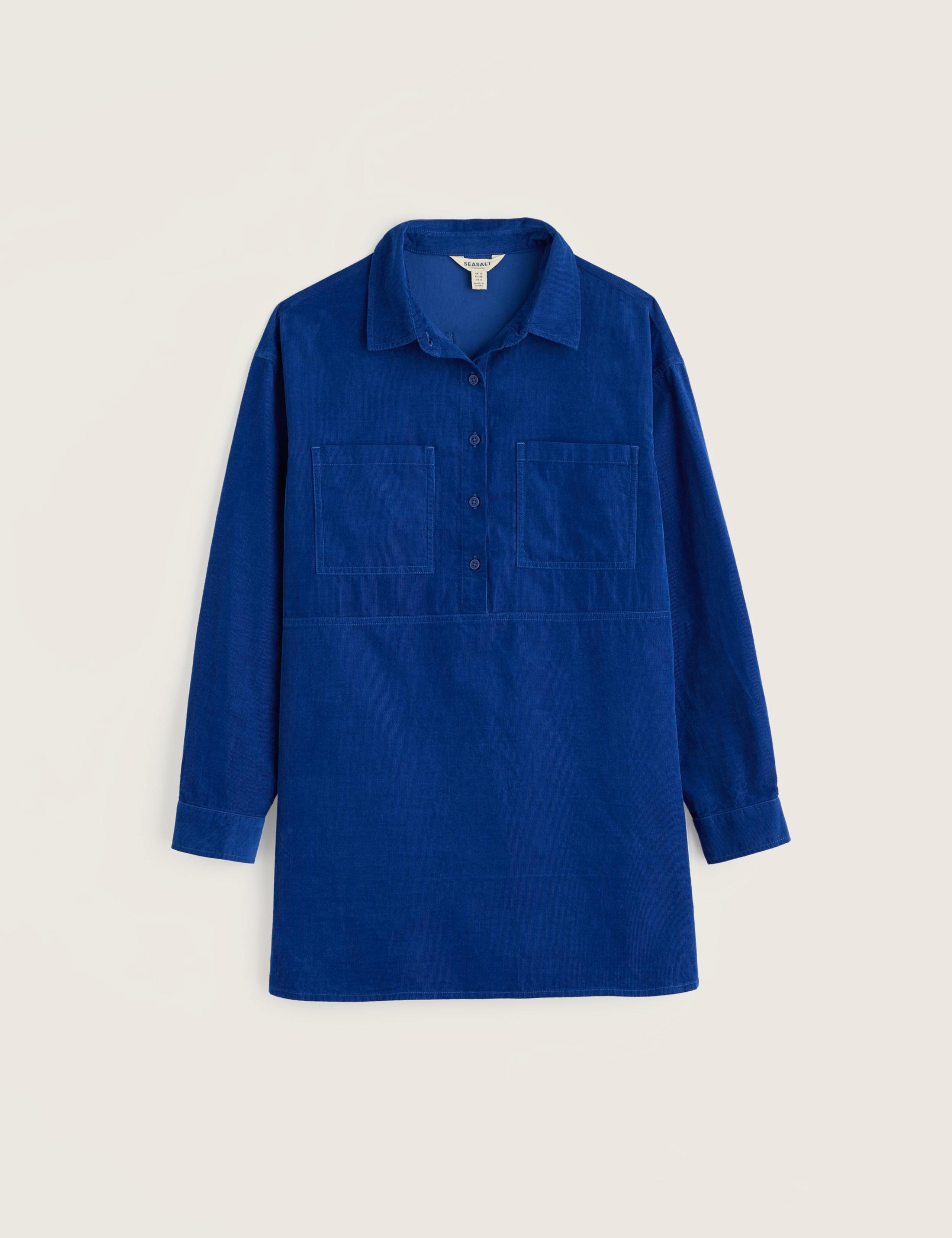Pure Cotton Cord Oversized Collared Tunic 2 of 5